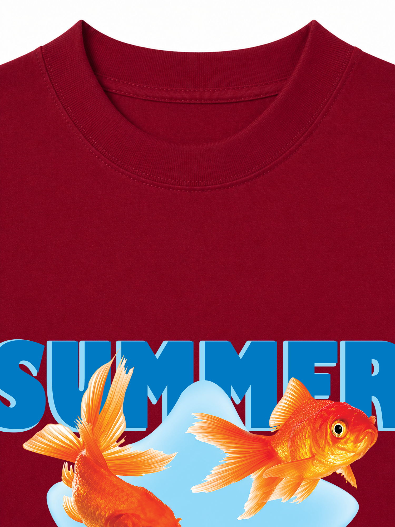 Áo Thun Relaxed Fit Tshirt Tshirt Tropical Summer Goldfish