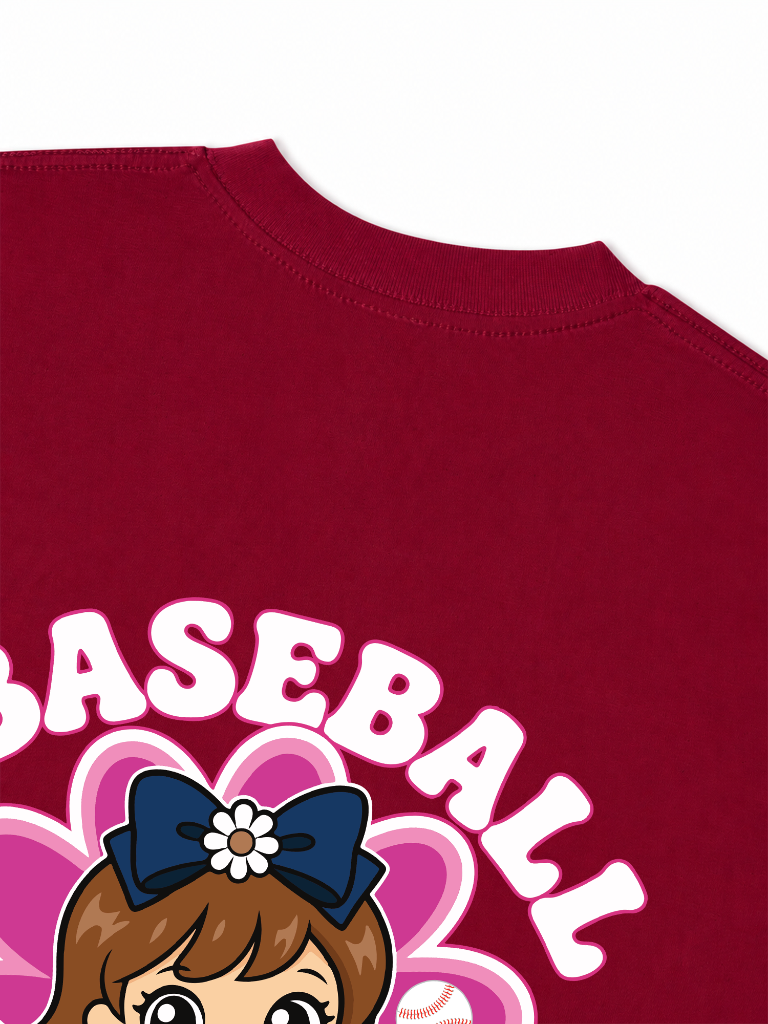 Áo Thun Relaxed Fit Baseball Pink SF