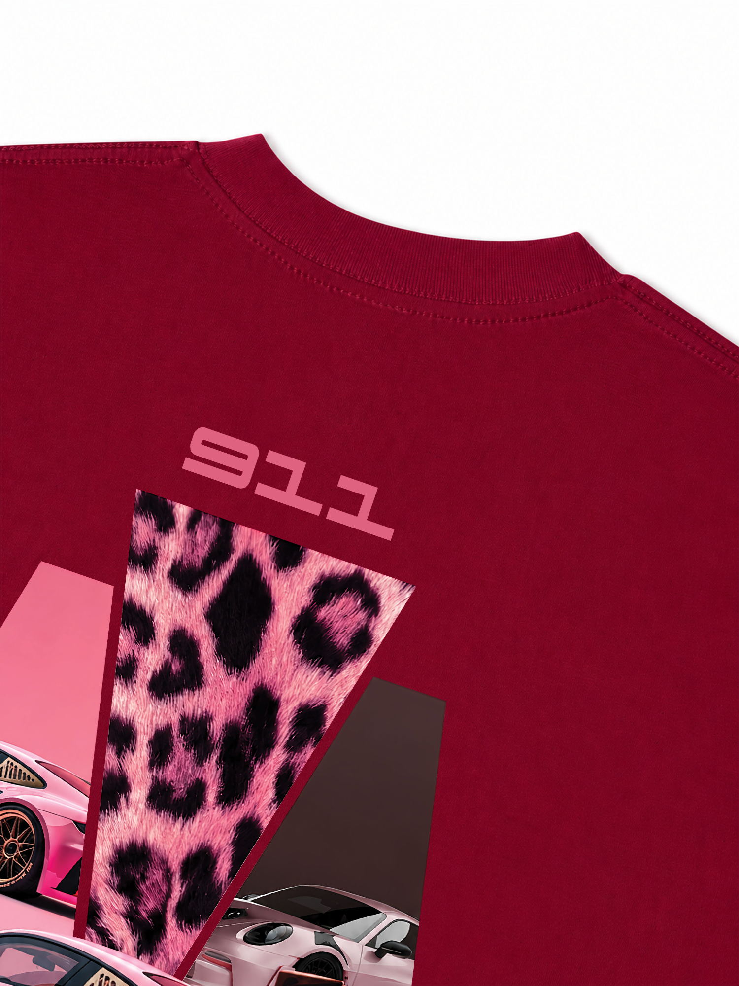 Áo Thun Relaxed Fit Leopard Pink 911
