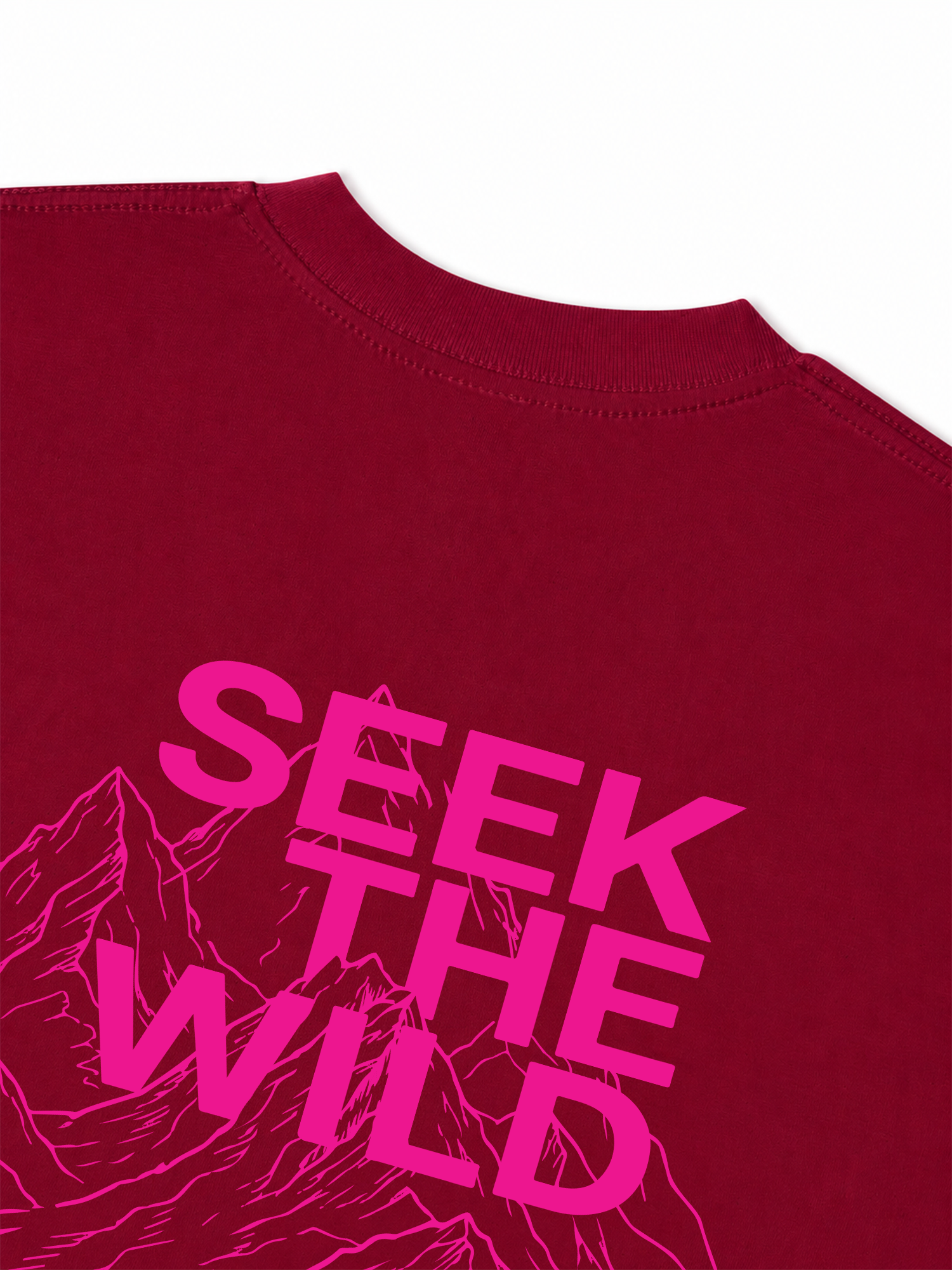 Áo Thun Relaxed Fit Adventure Pink Seek The Wild 9