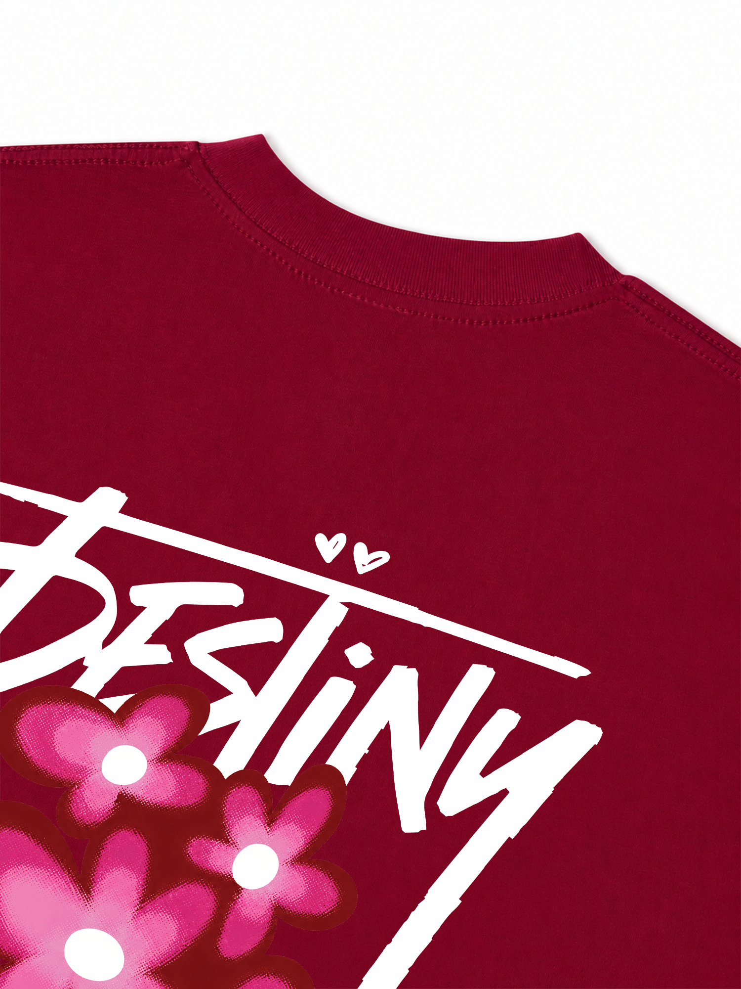 Áo Thun Relaxed Fit Destiny Pink Flower
