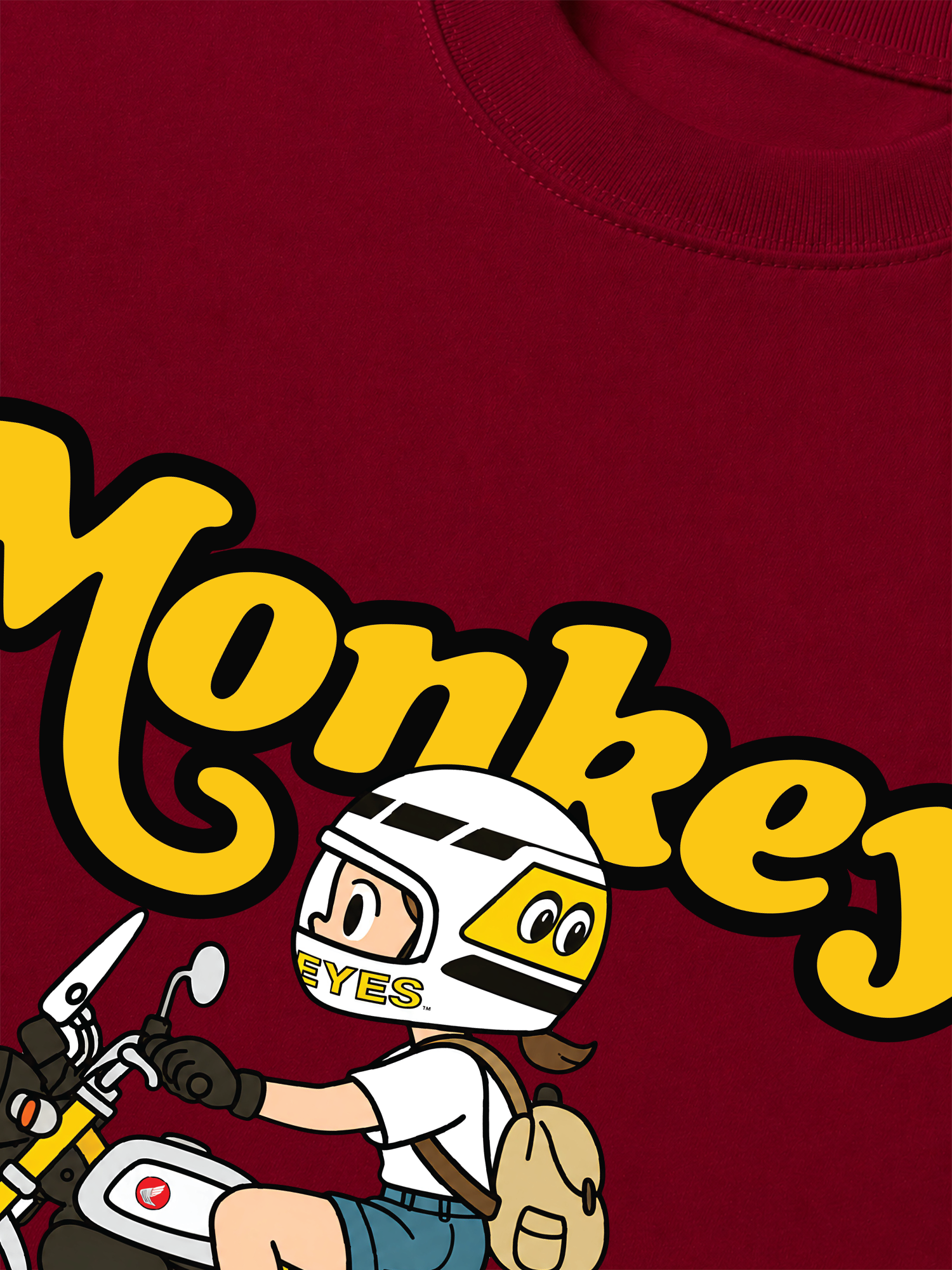 Áo Thun Relaxed Fit Motobike Monkey
