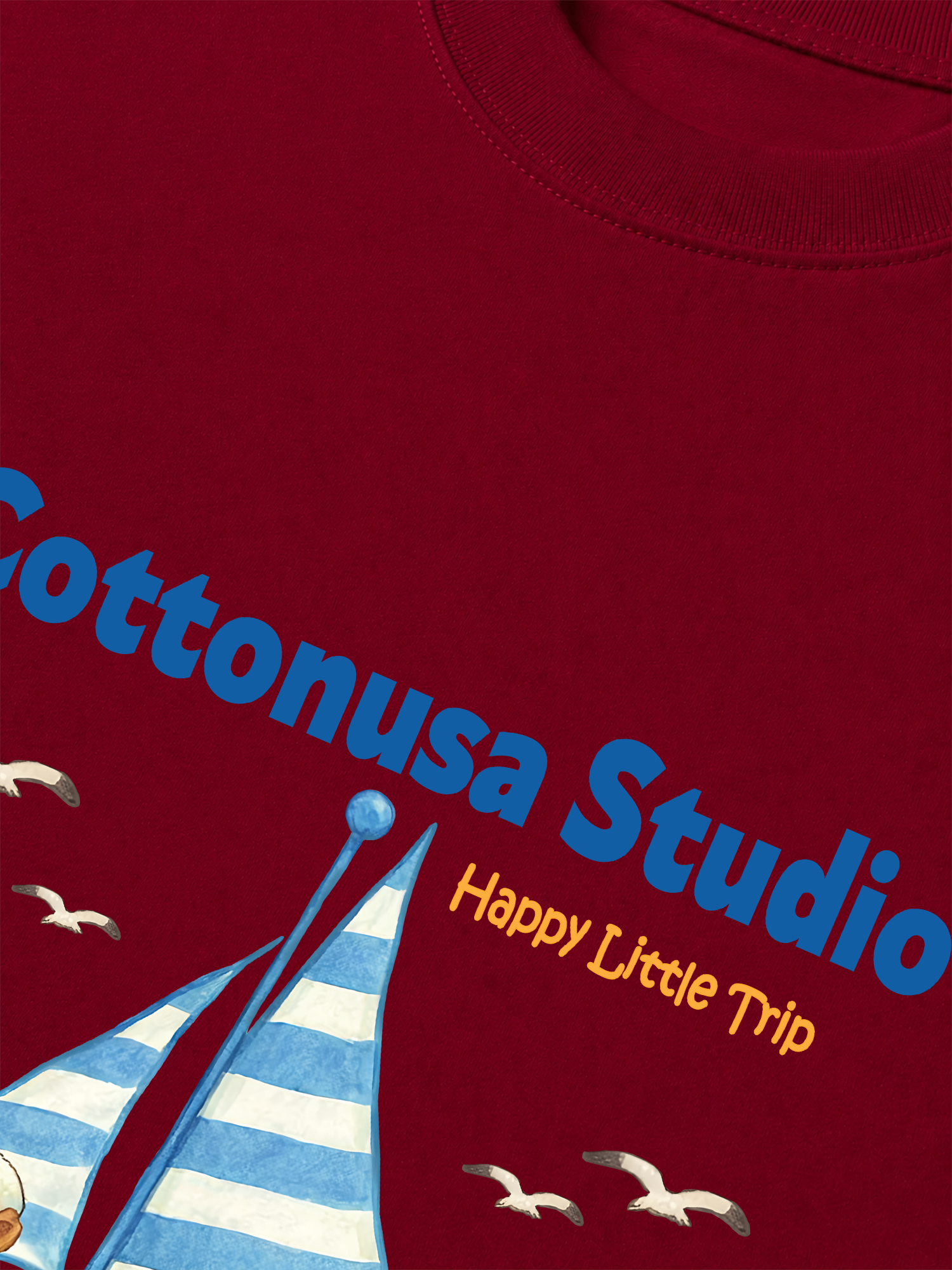 Áo Thun Relaxed Fit Tropical Happy Little Trip