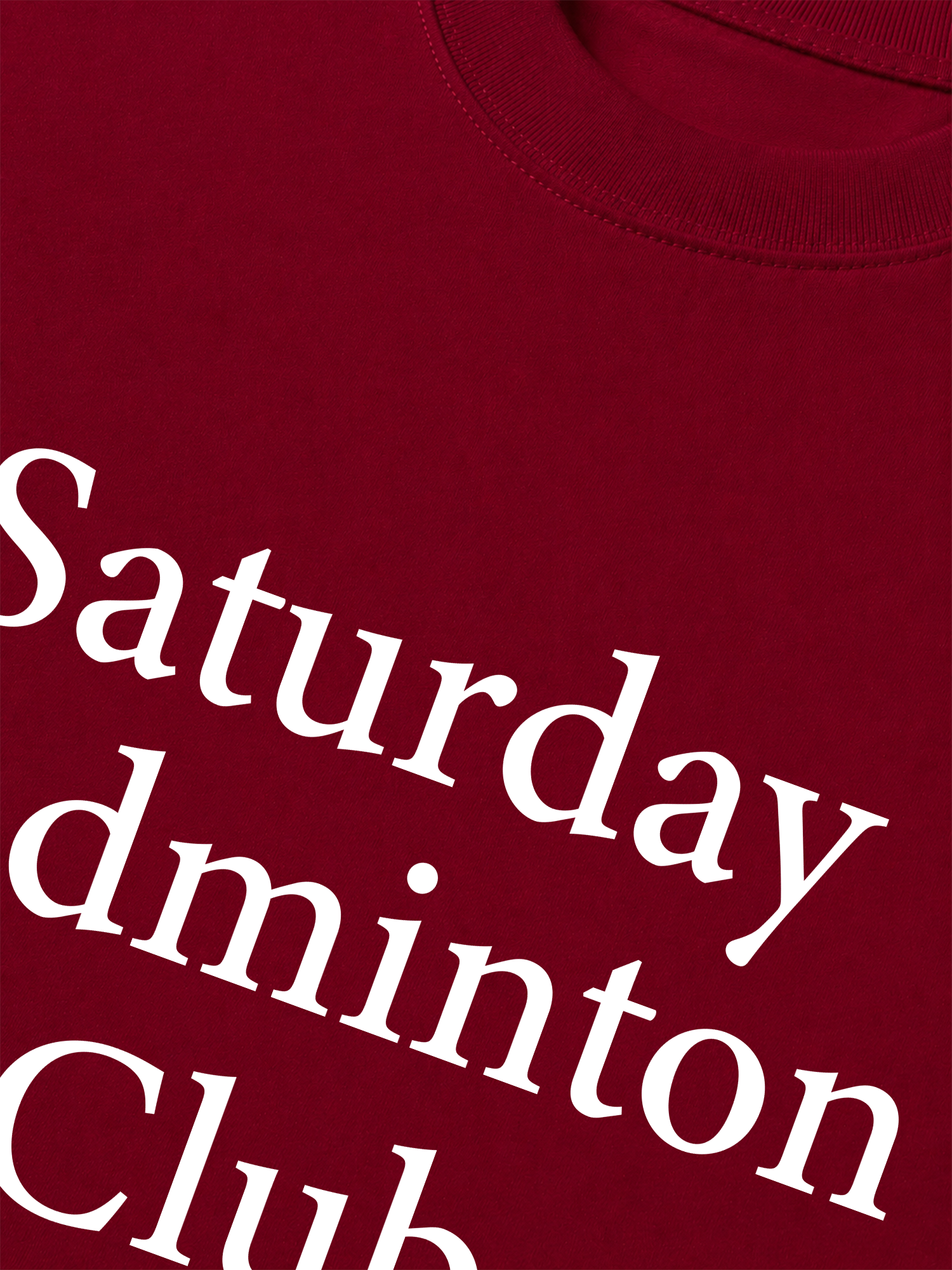 Áo Thun Relaxed Fit Saturday Badminton Club
