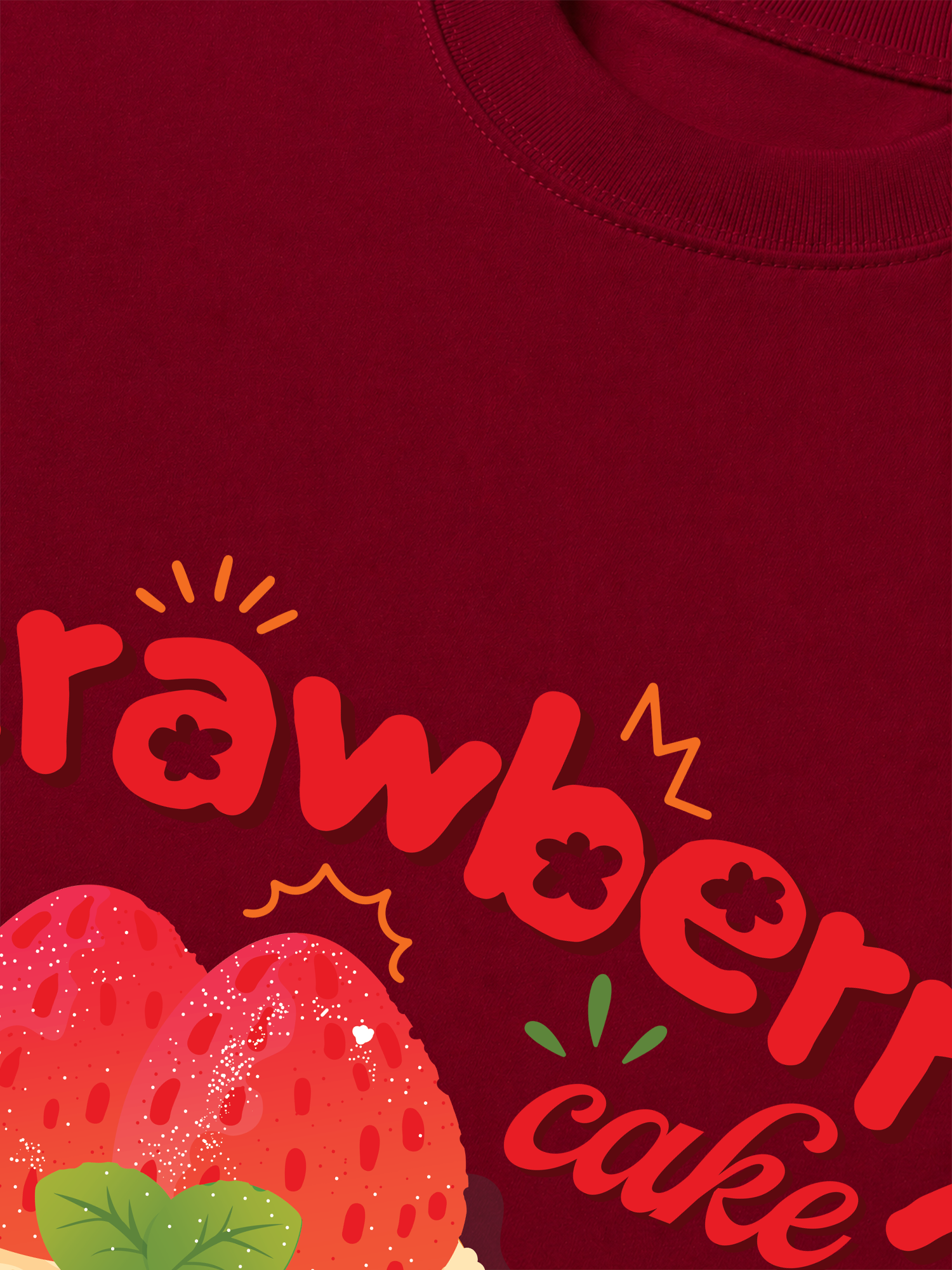 Áo Thun Relaxed Fit Strawberry Cake