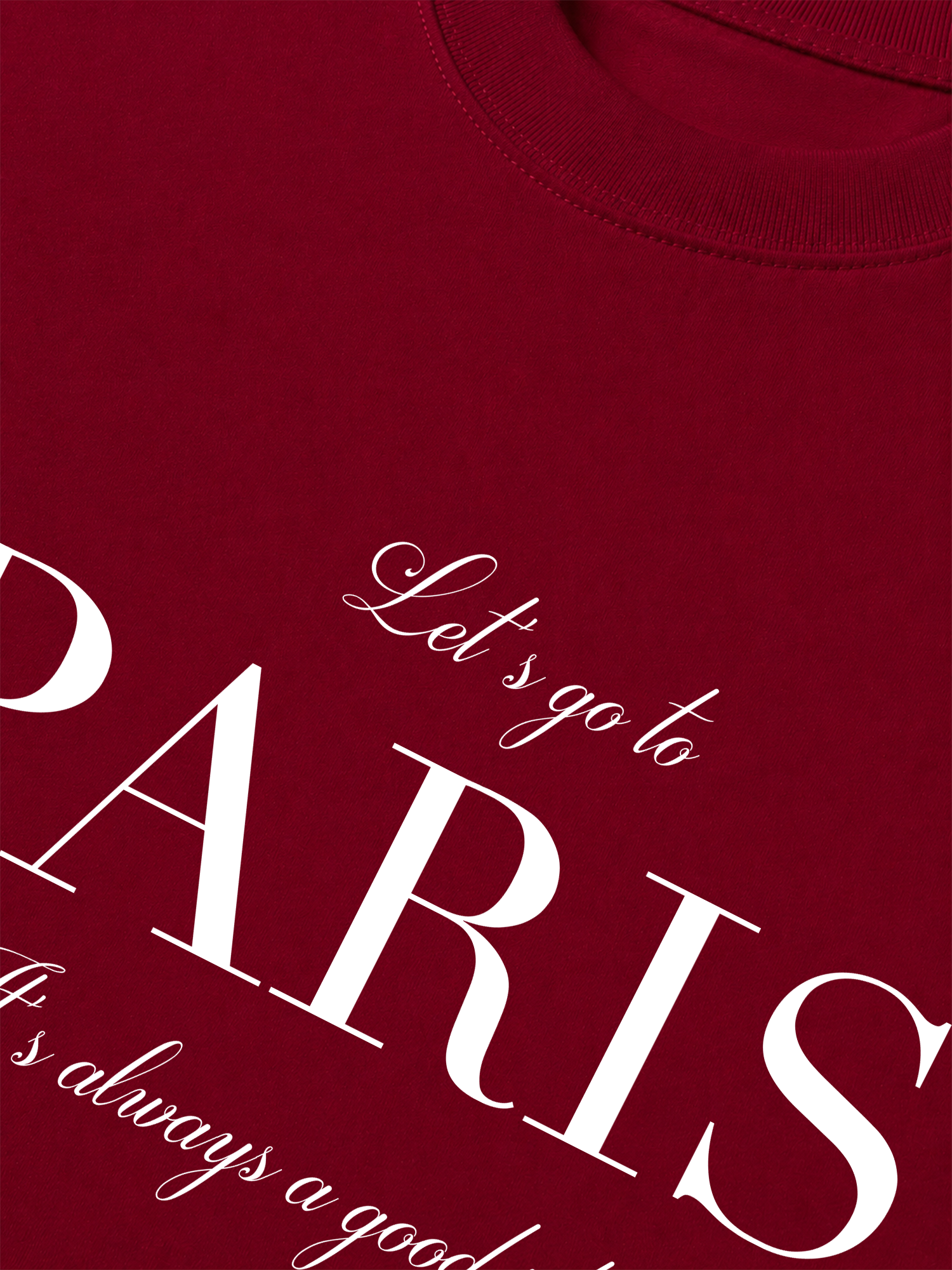 Áo Thun Relaxed Fit City Let's go to Paris