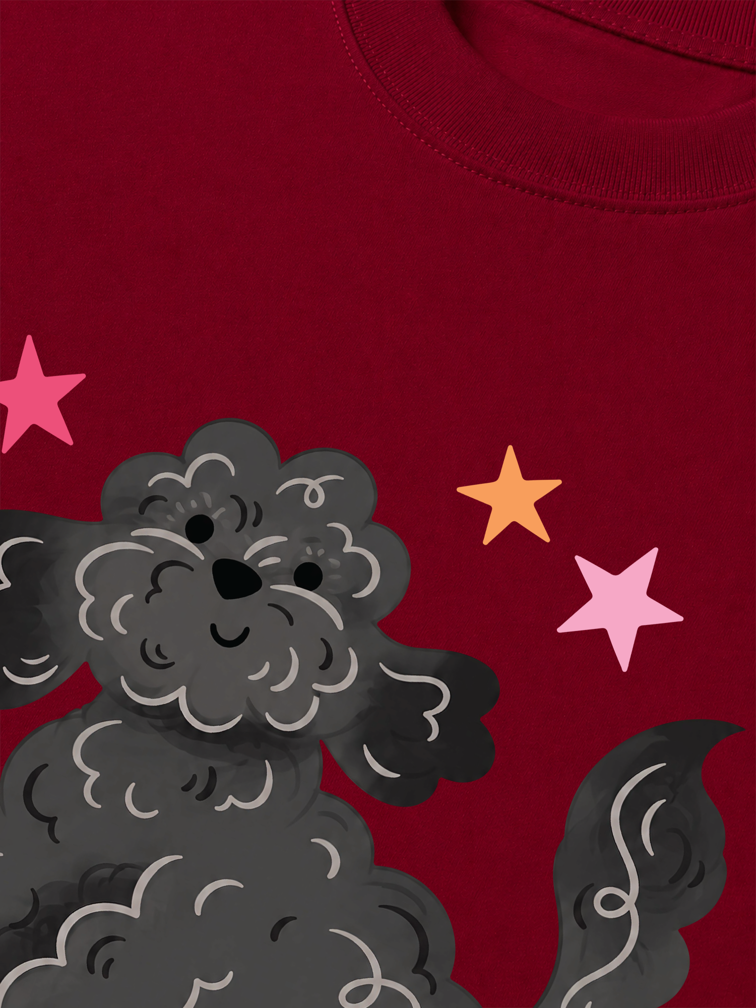 Áo Thun Relaxed Fit Soft Paw Poodle And Bling Ball