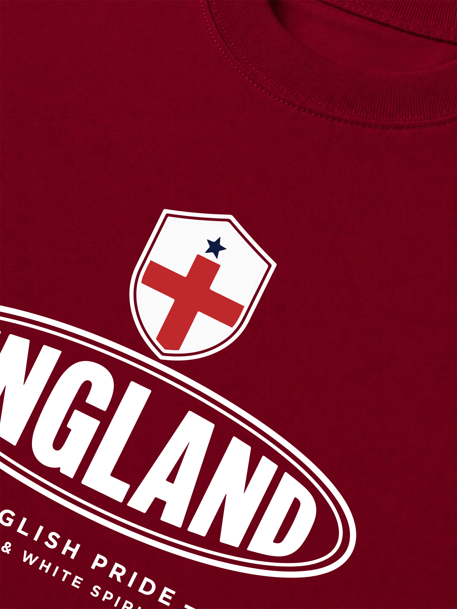 Áo Thun Relaxed Fit Soccer England Red White Spirit