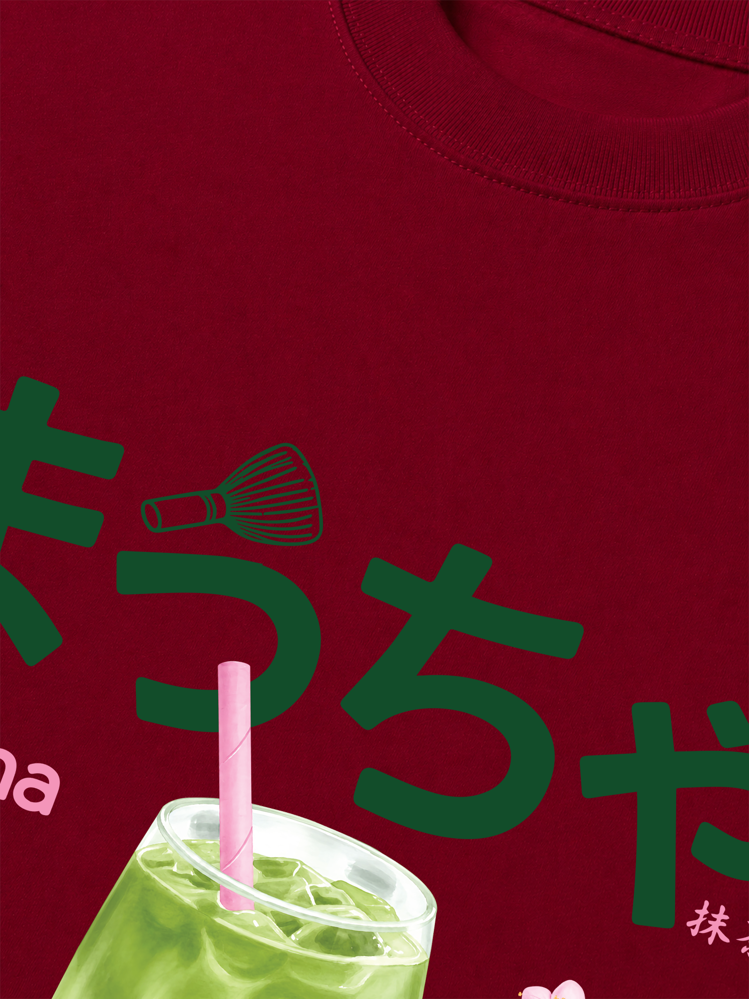 Áo Thun Relaxed Fit Daily Cup Matcha And Flower