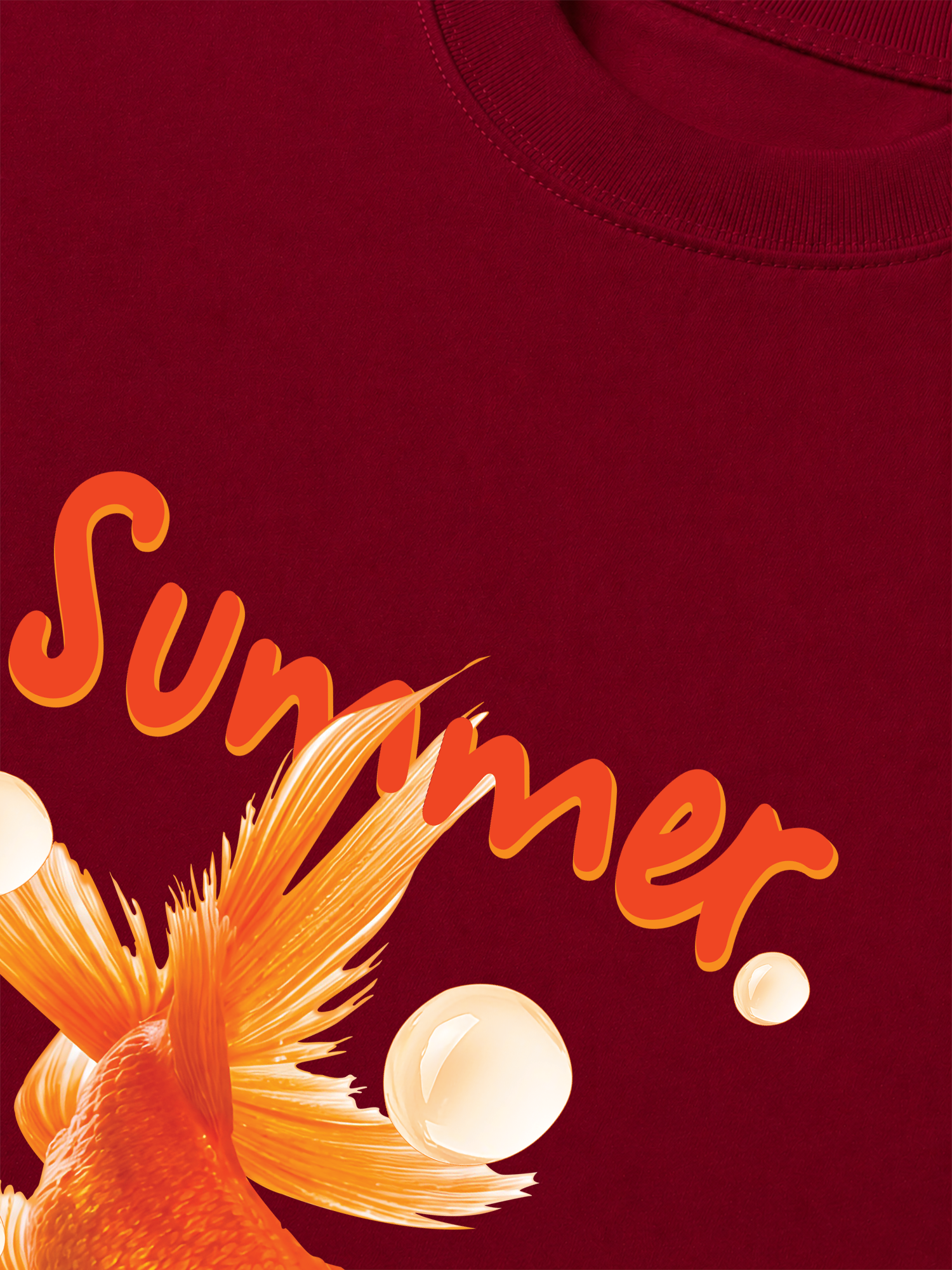 Áo Thun Relaxed Fit Tshirt Tropical Cá Vàng