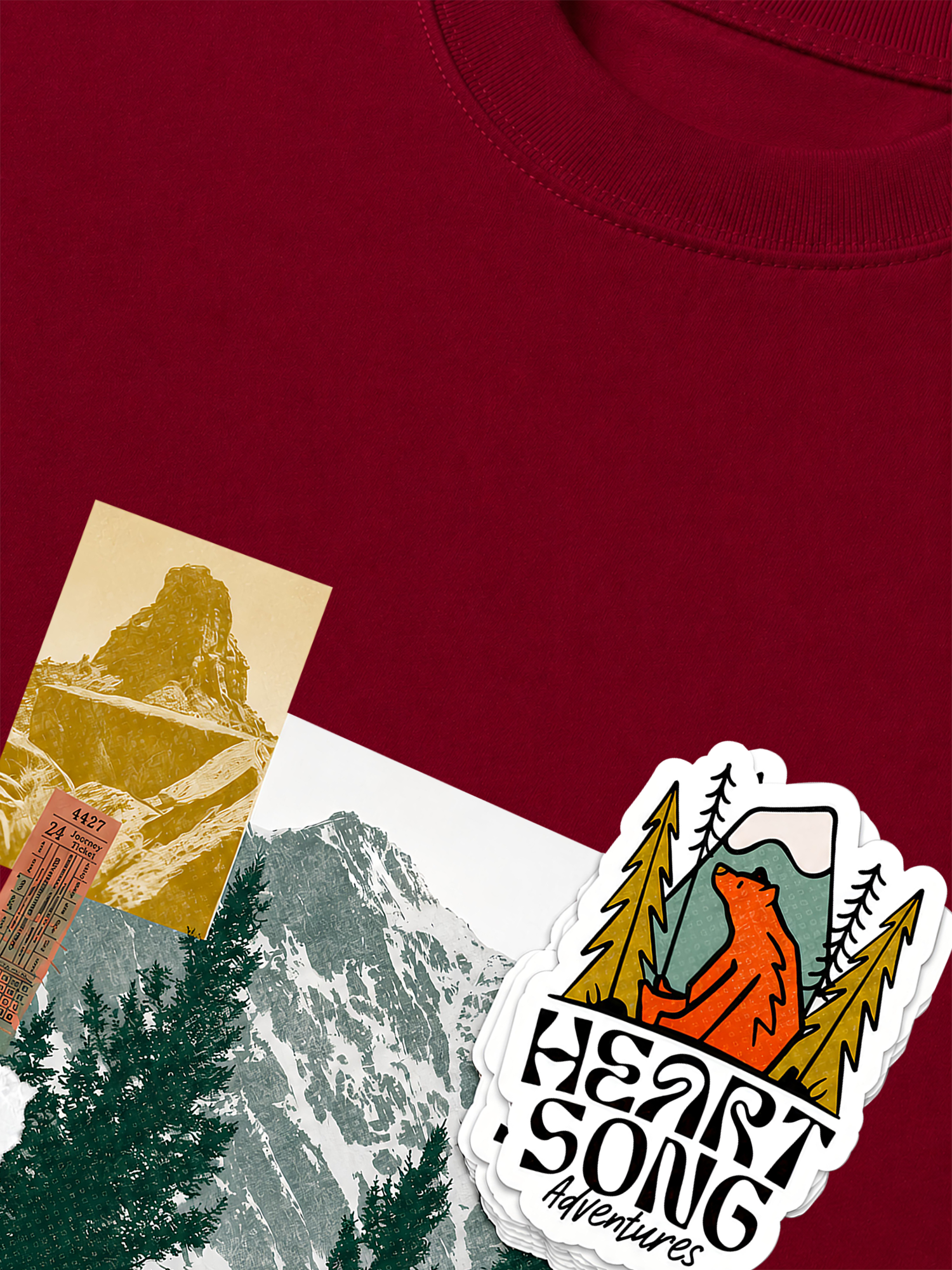 Áo Thun Relaxed Fit Tshirt Adventure Heart Song Adventure