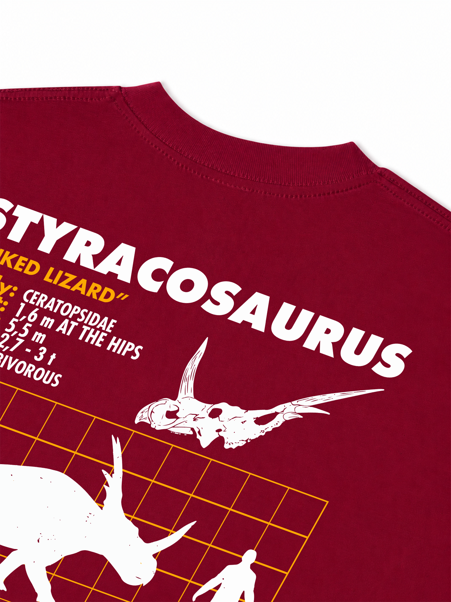 Áo Thun Relaxed Fit Analysis Table Styracosaurus