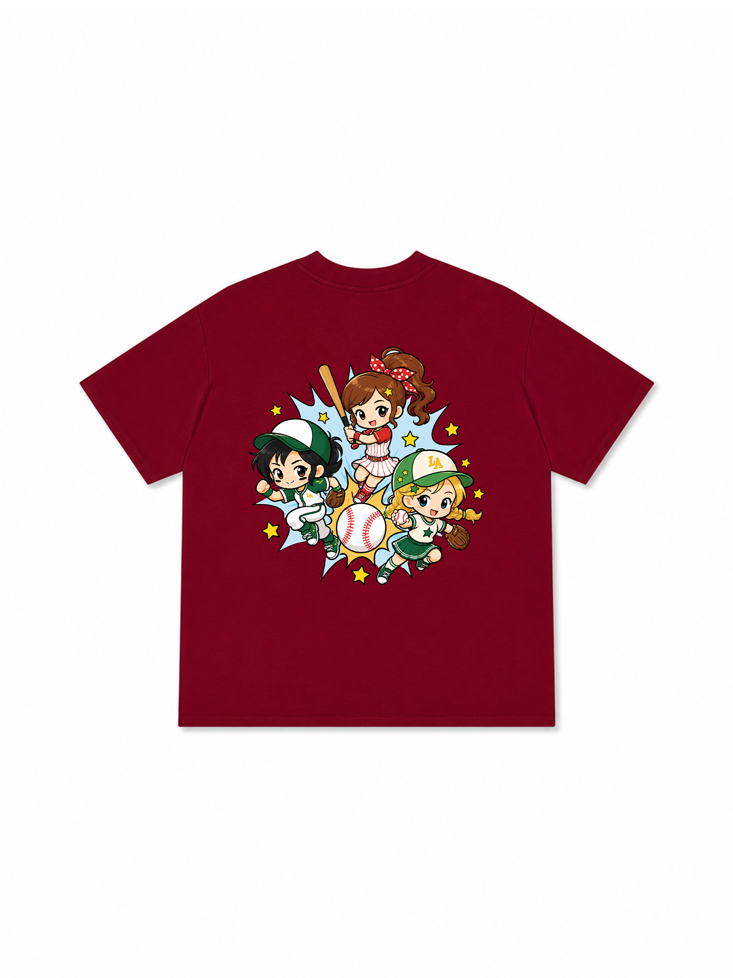 Áo Thun Relaxed Fit Baseball Los Angeles PowerGirl