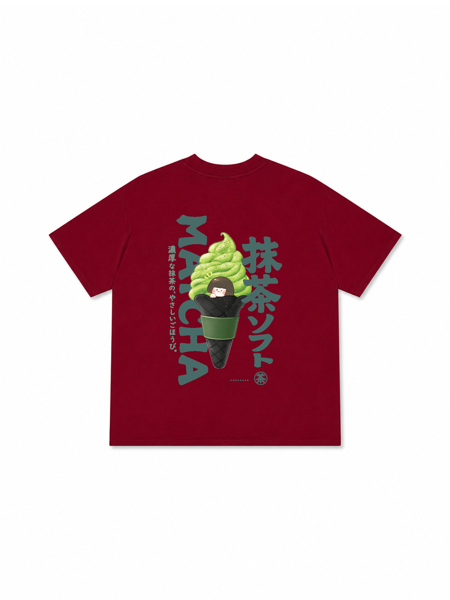 Áo Thun Relaxed Fit Daily Cup Matcha Cream
