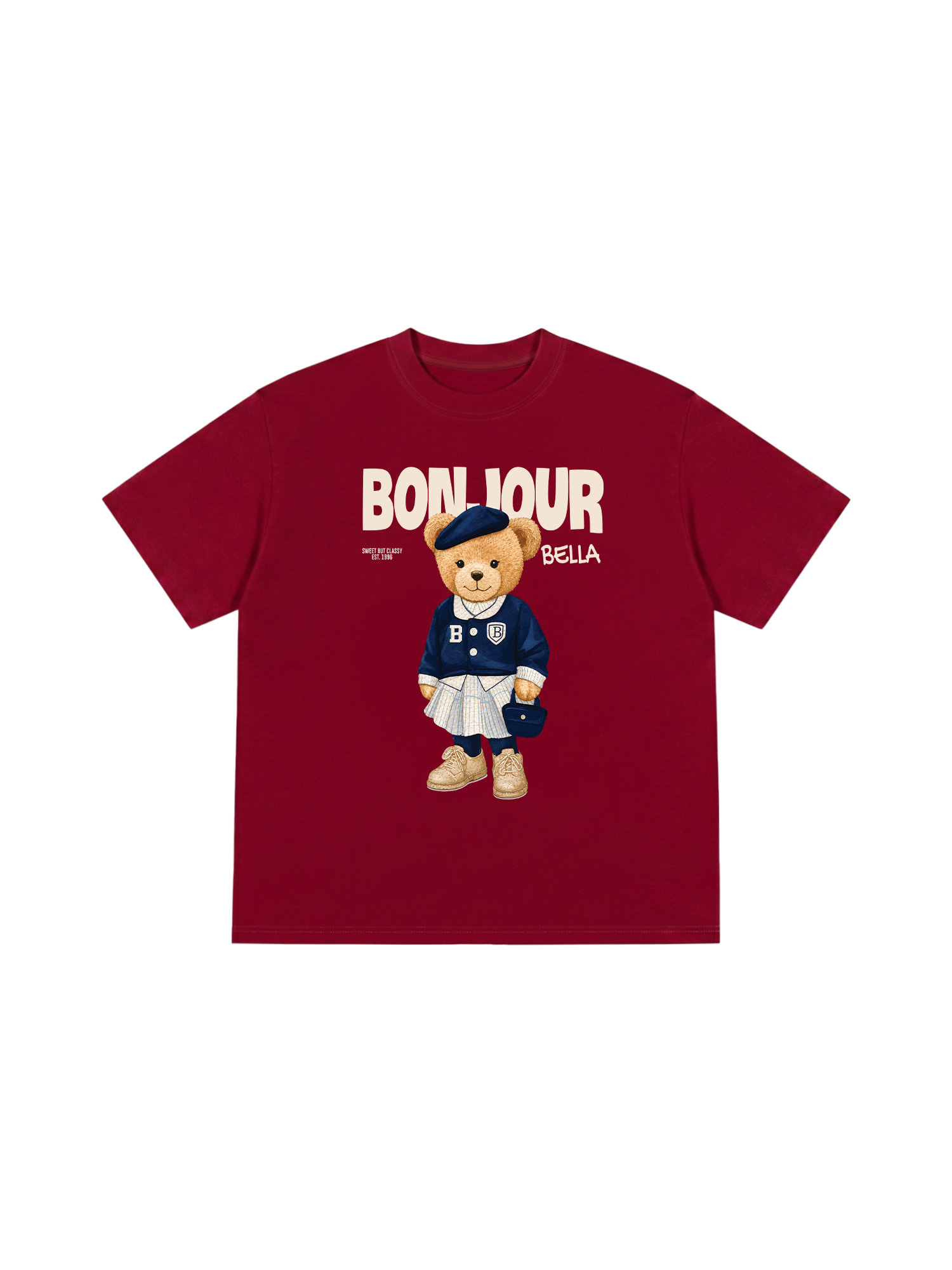 Áo Thun Relaxed Fit Bear Town Bonjour Bella