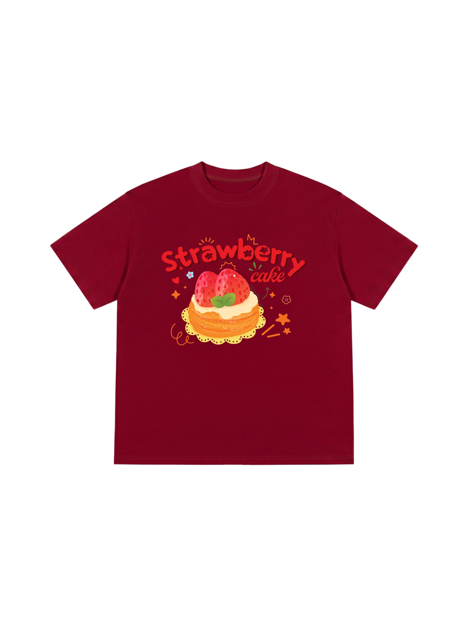 Áo Thun Relaxed Fit Strawberry Cake