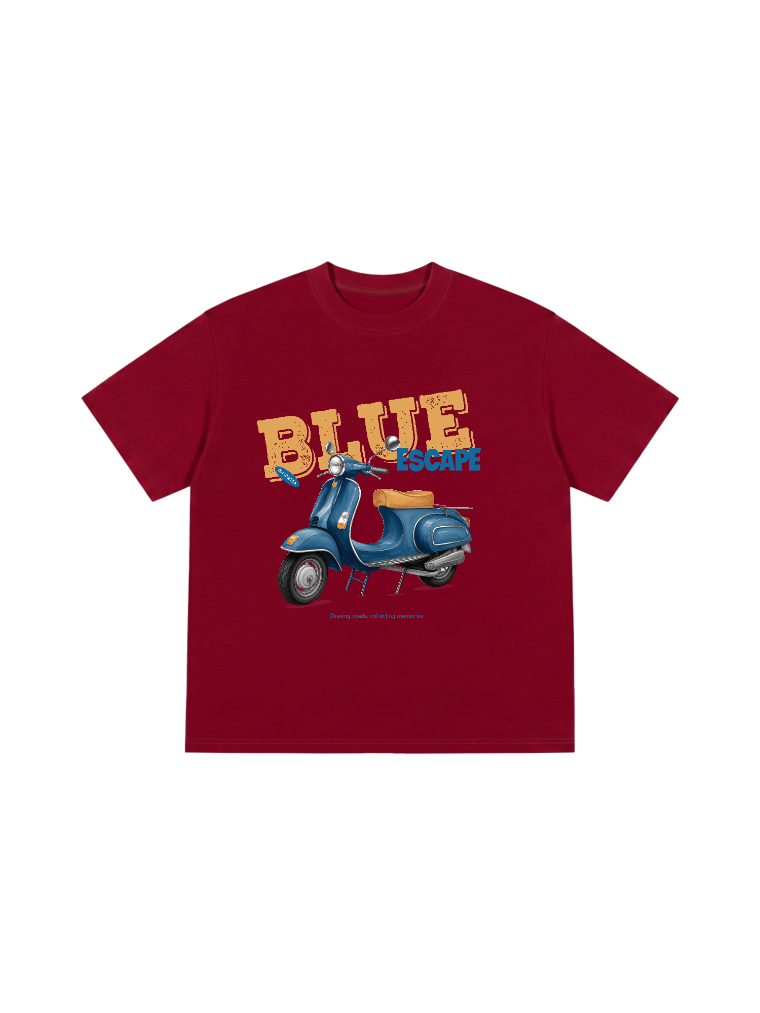 Áo Thun Relaxed Fit Car Blue Escape