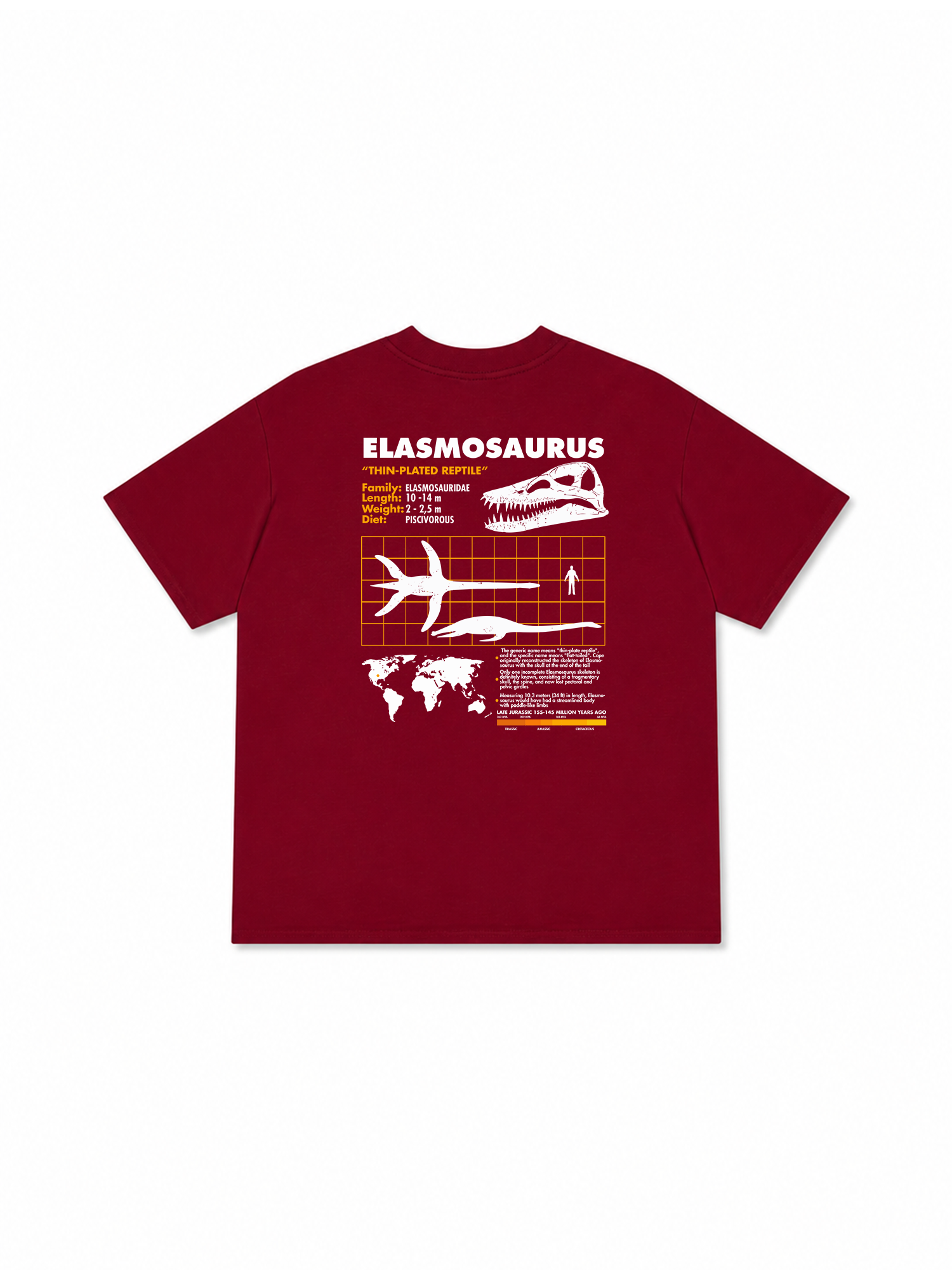 Áo Thun Relaxed Fit Analysis Table Elasmosaurus