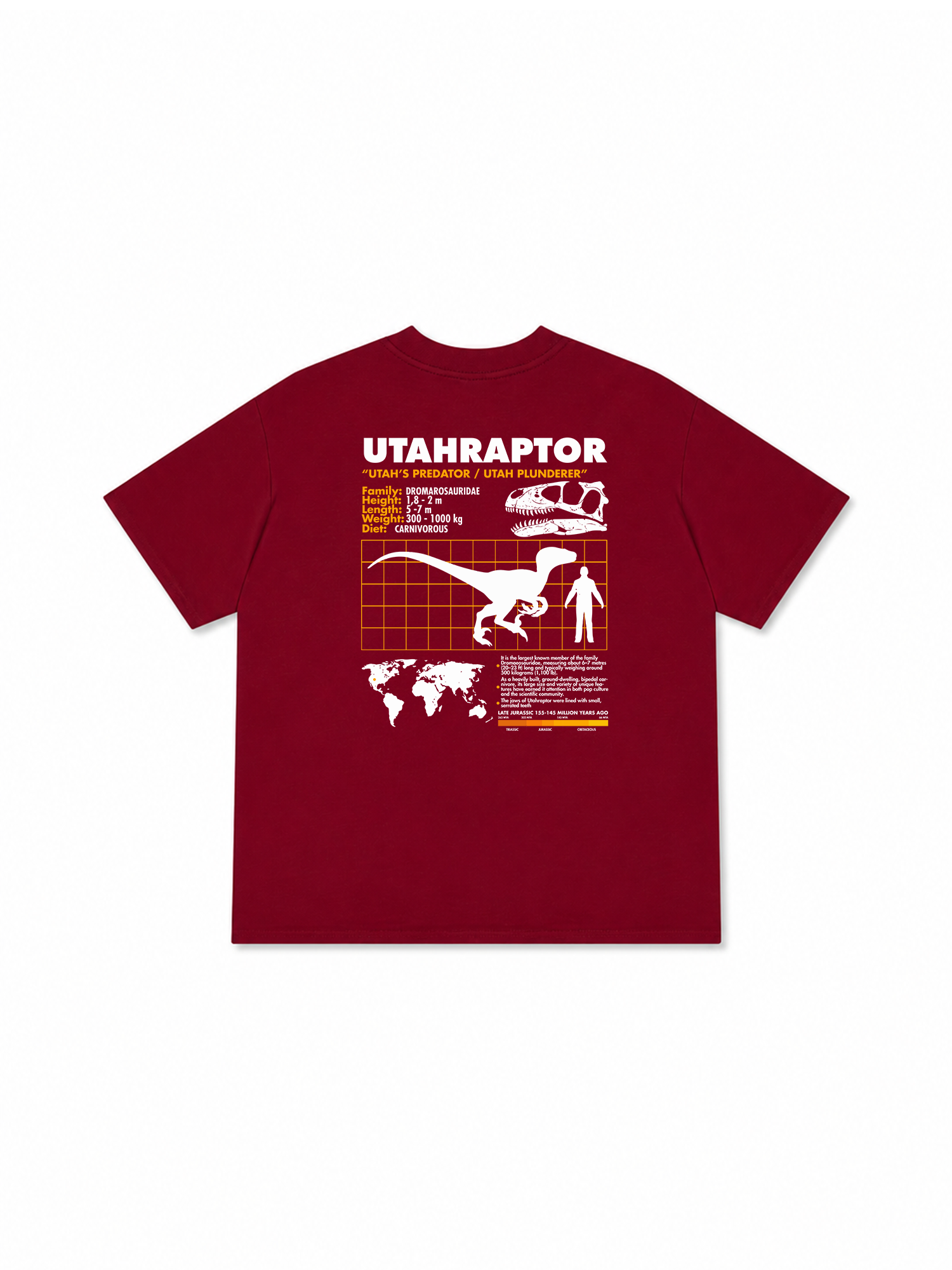 Áo Thun Relaxed Fit Analysis Table Utahraptor