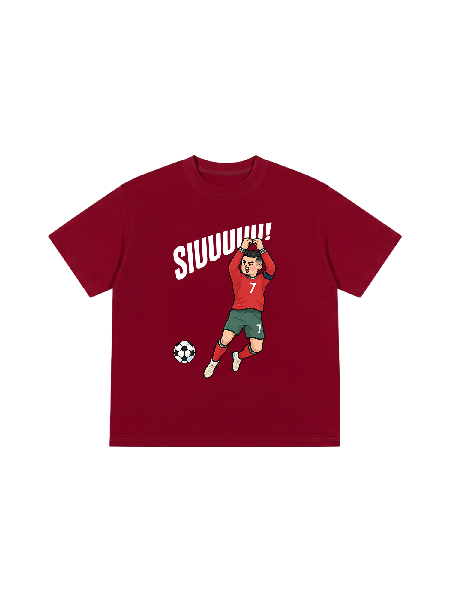 Áo Thun Relaxed Fit Soccer 7 Siuuu POR