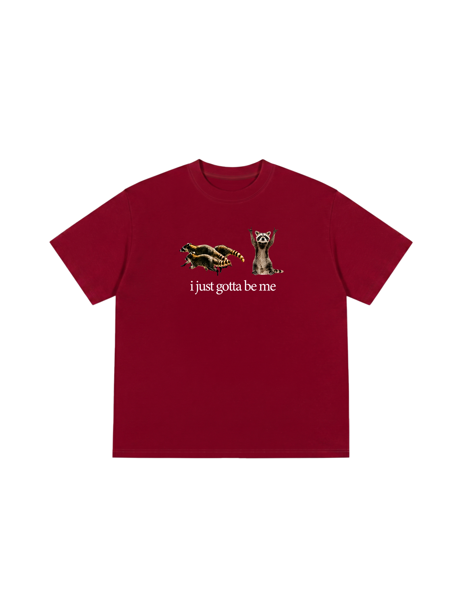 Áo Thun Relaxed Fit I Just Gotta Be Me Raccoon