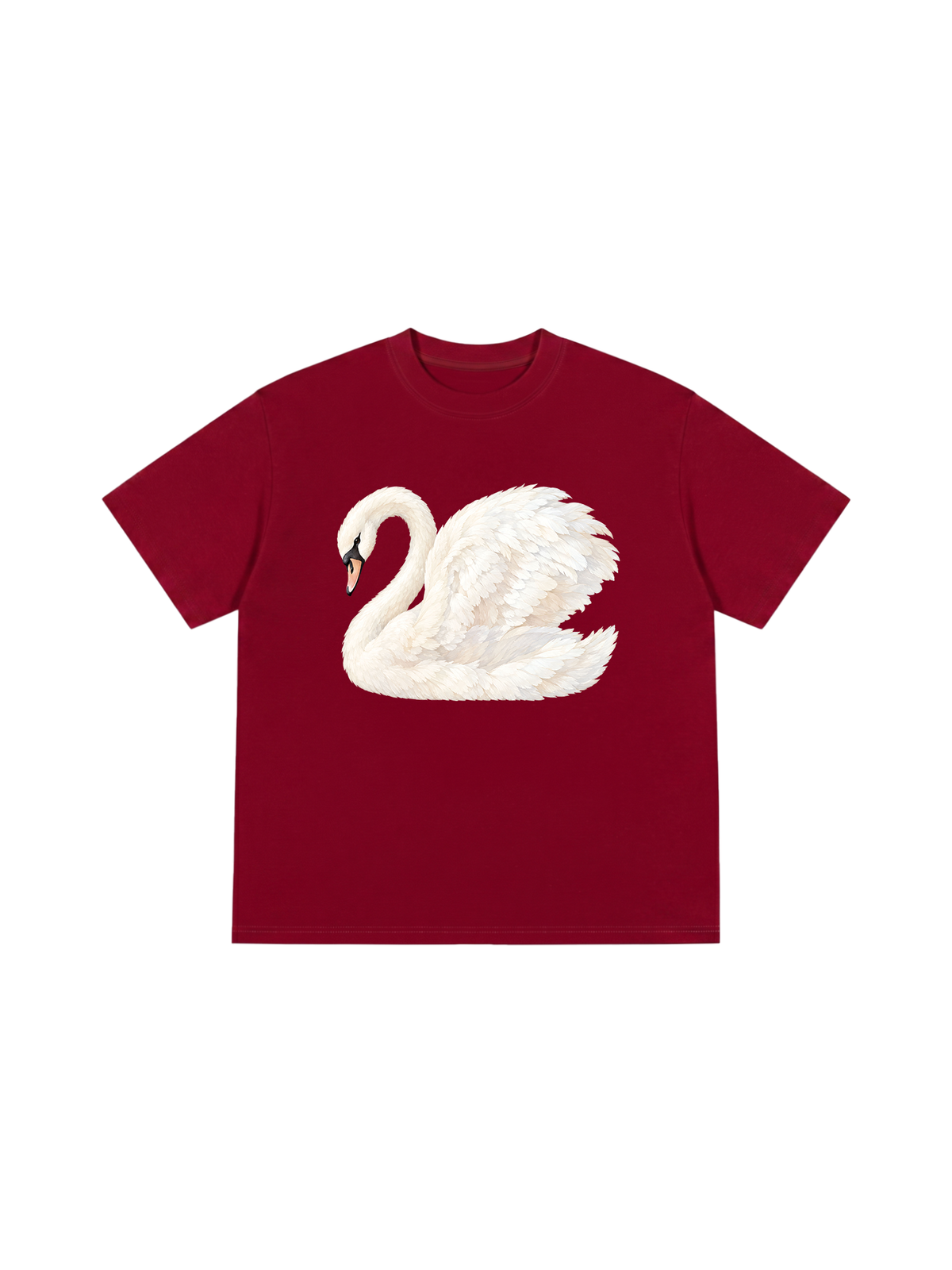 Áo Thun Relaxed Fit White Swan