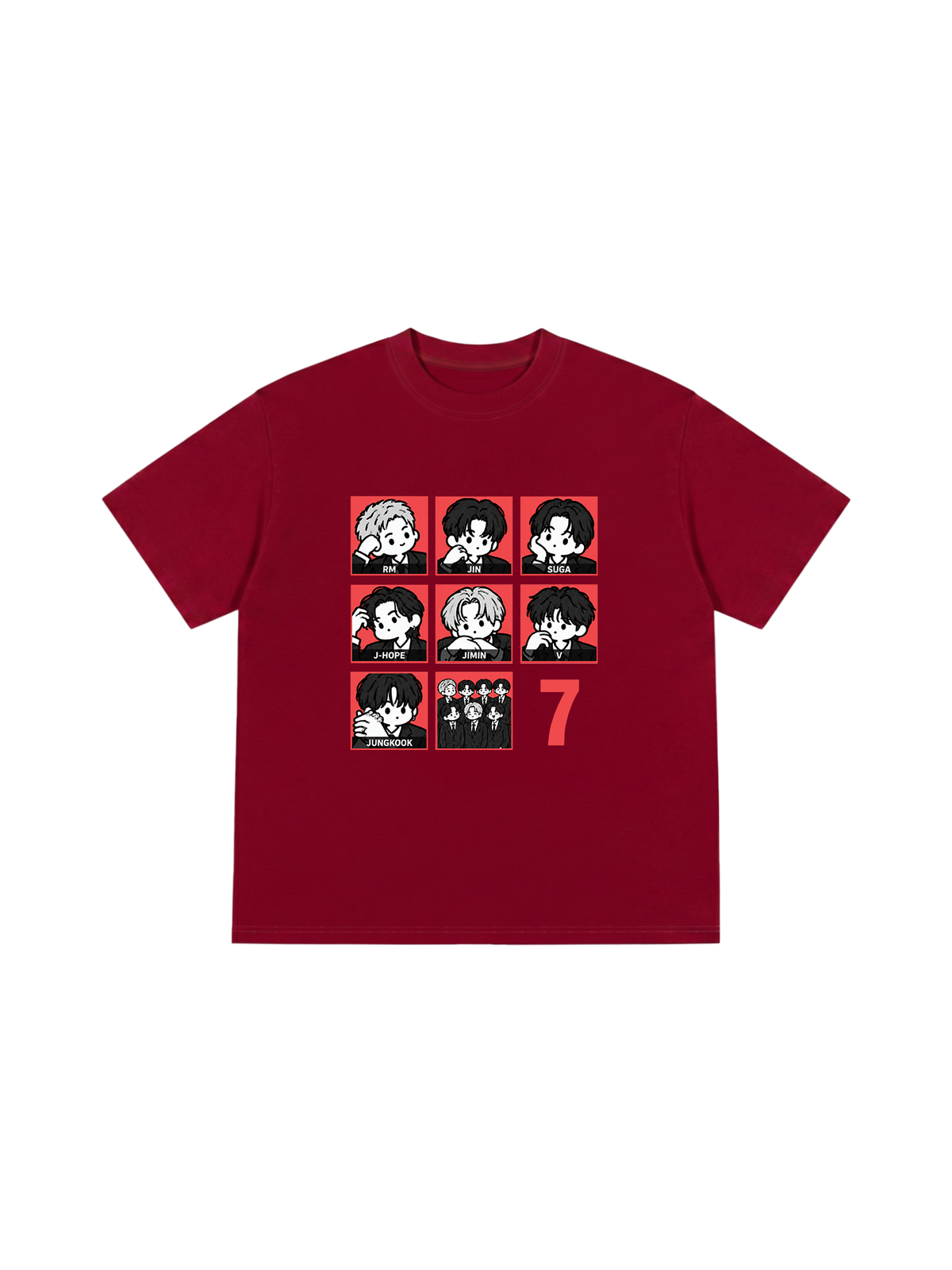 Áo Thun Relaxed Fit Bangtan Boys