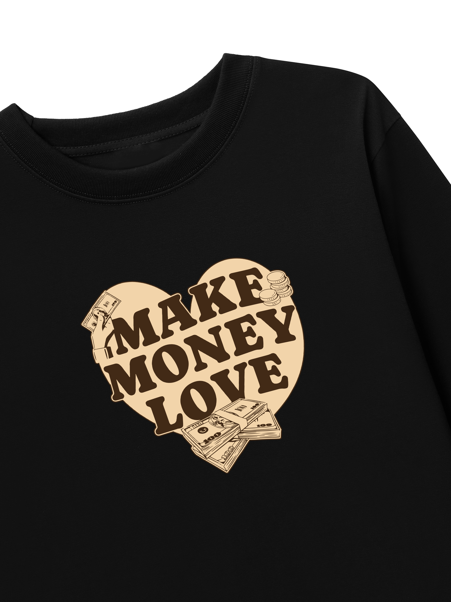 Áo Thun Dài Tay Money Make Money Love