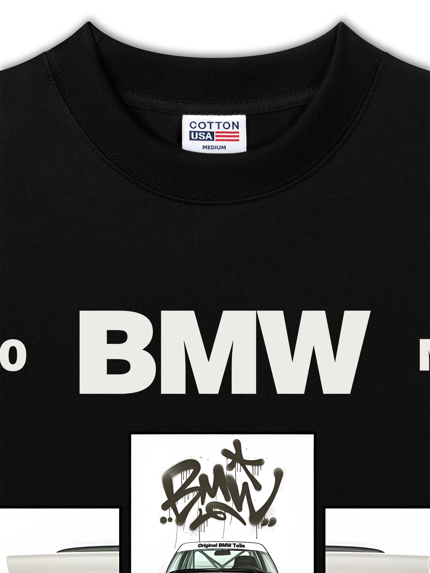 Áo Thun Relaxed Fit BMW E30 M3 White