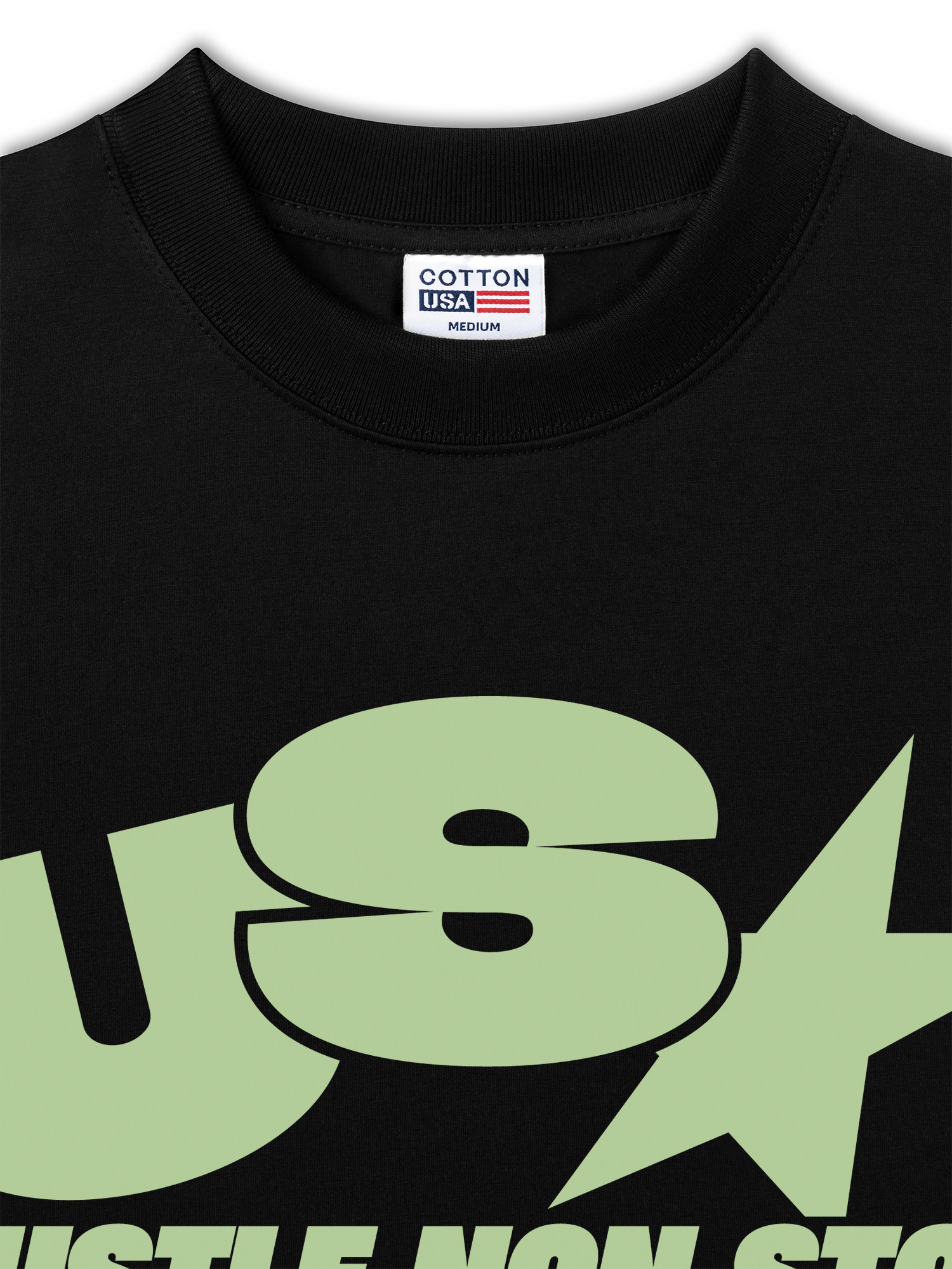 Áo Thun Relaxed Fit USA Hustle Non Stop