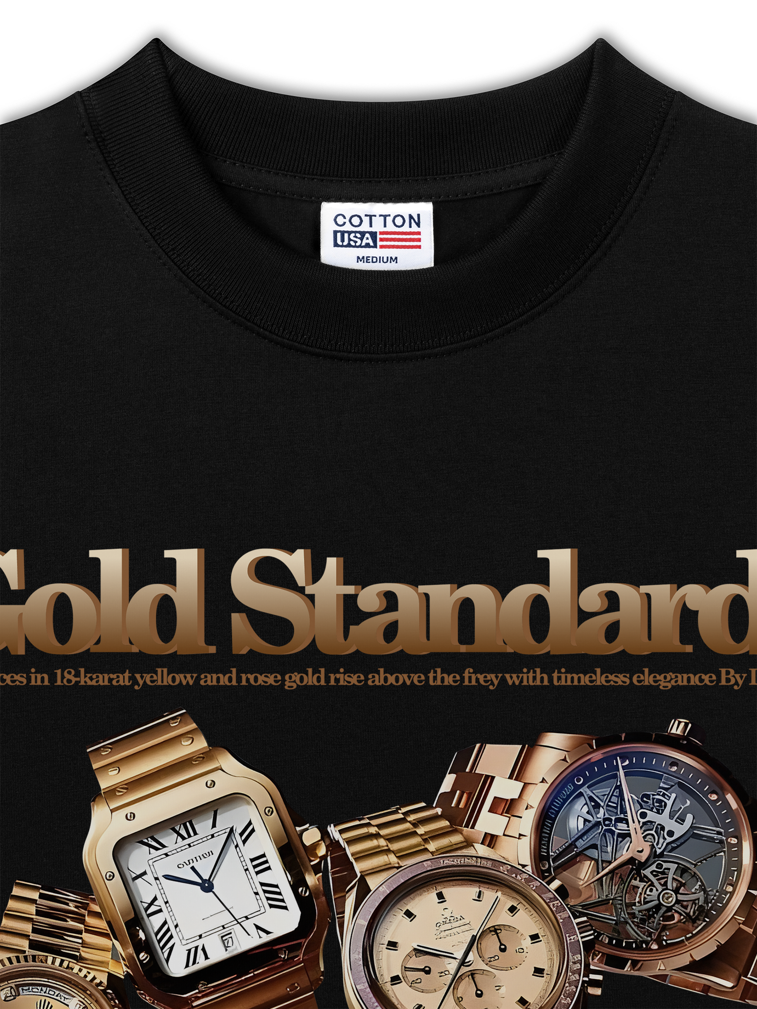 Áo Thun Relaxed Fit Watch Gold Standards