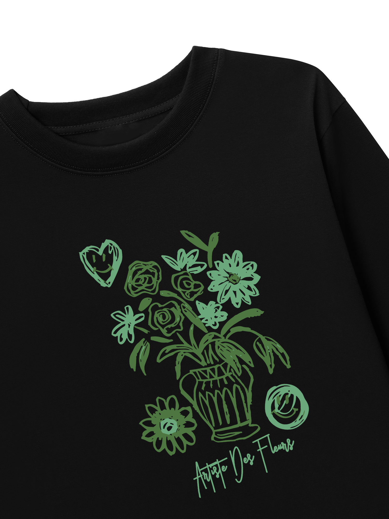 Áo Thun Dài Tay Floral Artiste Des Fleurs