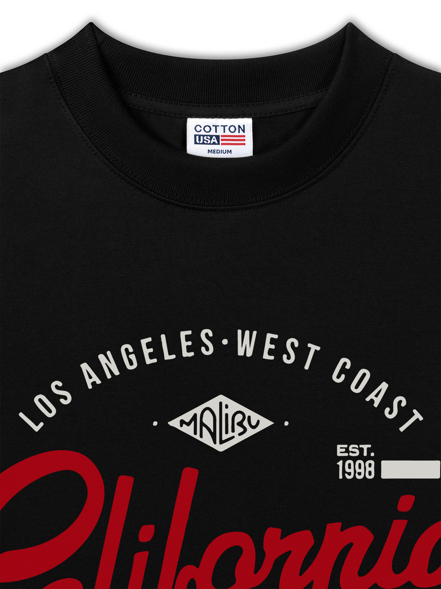 Áo Thun Relaxed Fit City Cali Long Beach