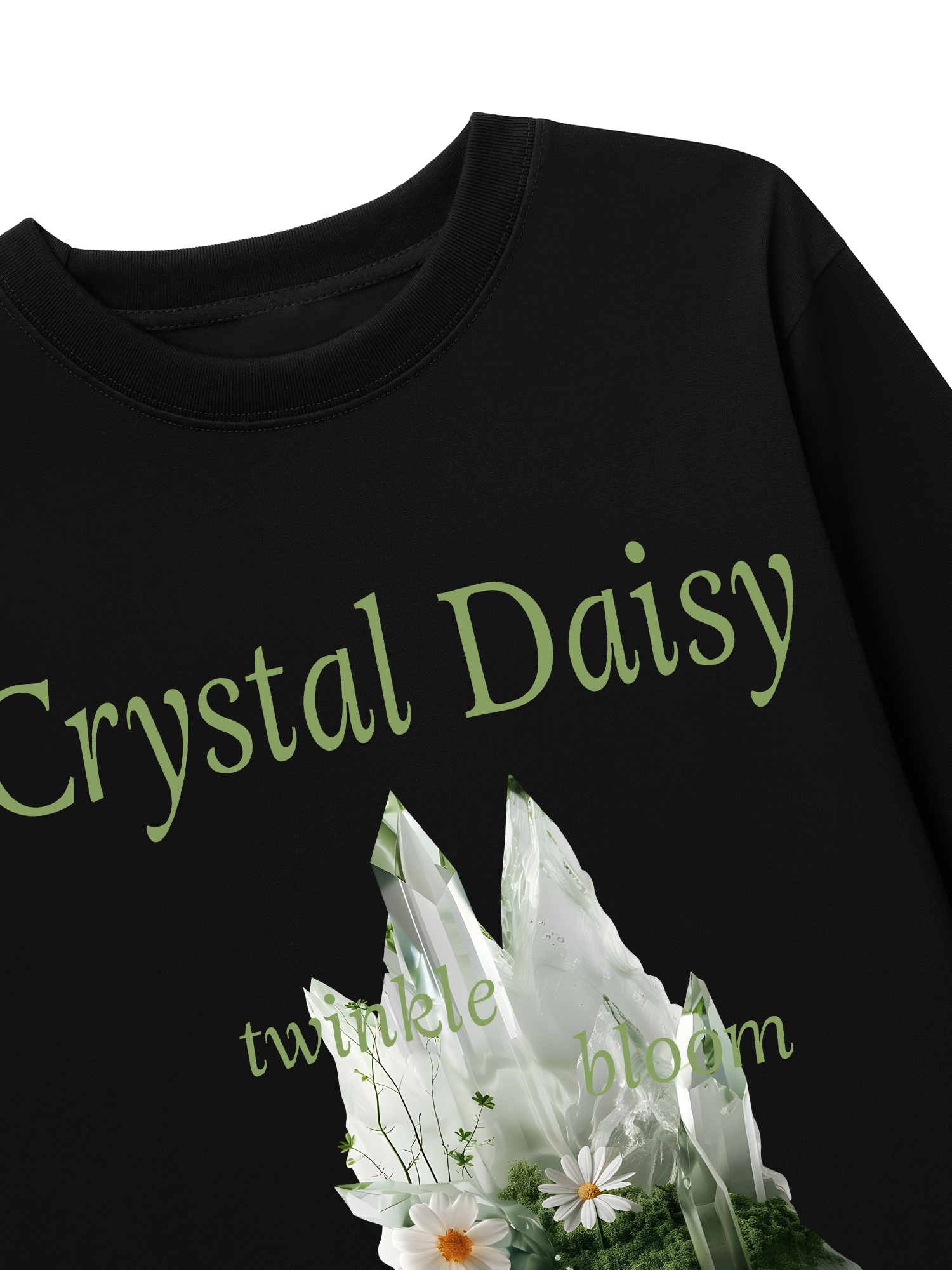 Áo Thun Dài Tay Floral Crytsal Daisy