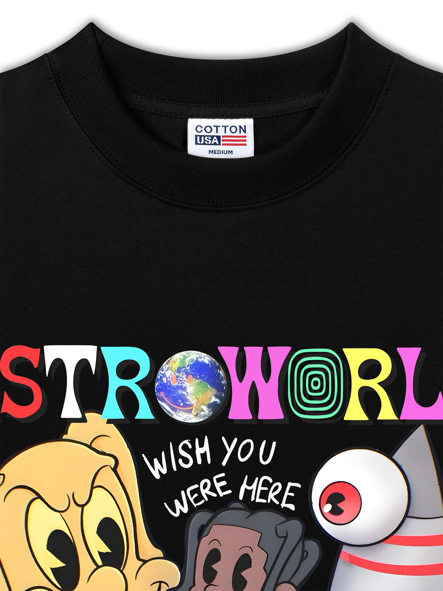 Áo Thun Relaxed Fit Rapper Astroworld Travis