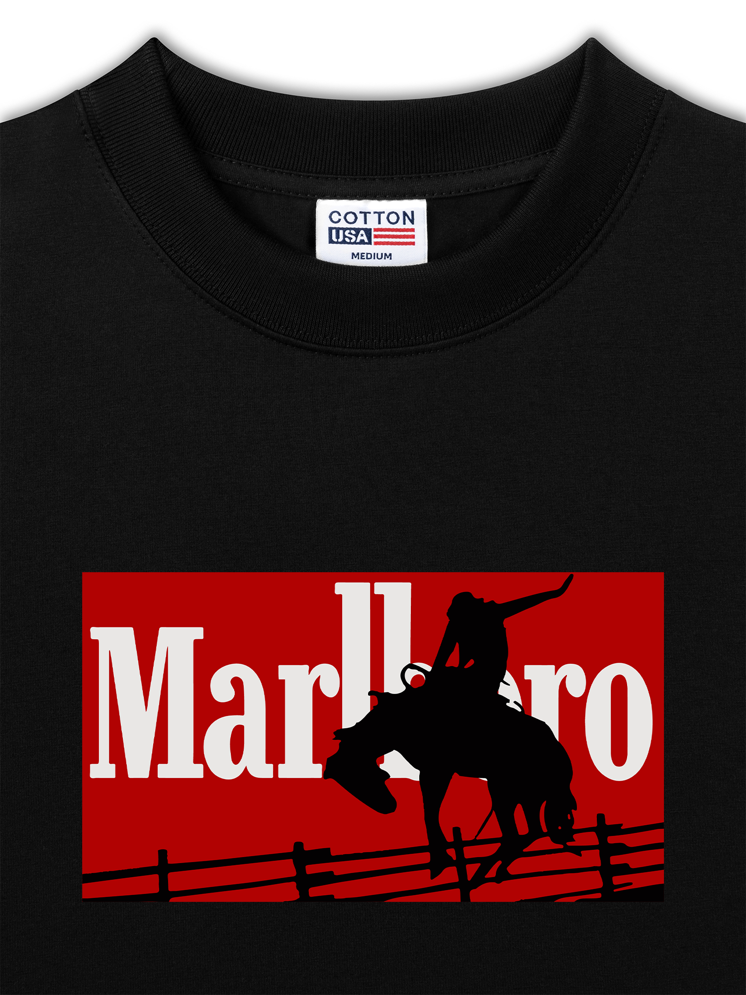 Áo Thun Relaxed Fit Marlboro Vaulting Cowboy