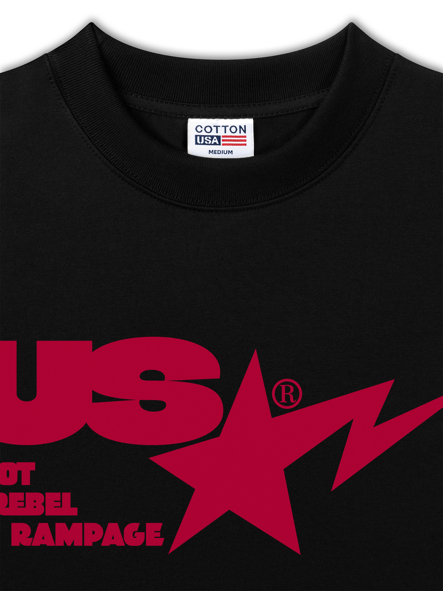 Áo Thun Relaxed Fit USA Riot Rebel Rampage