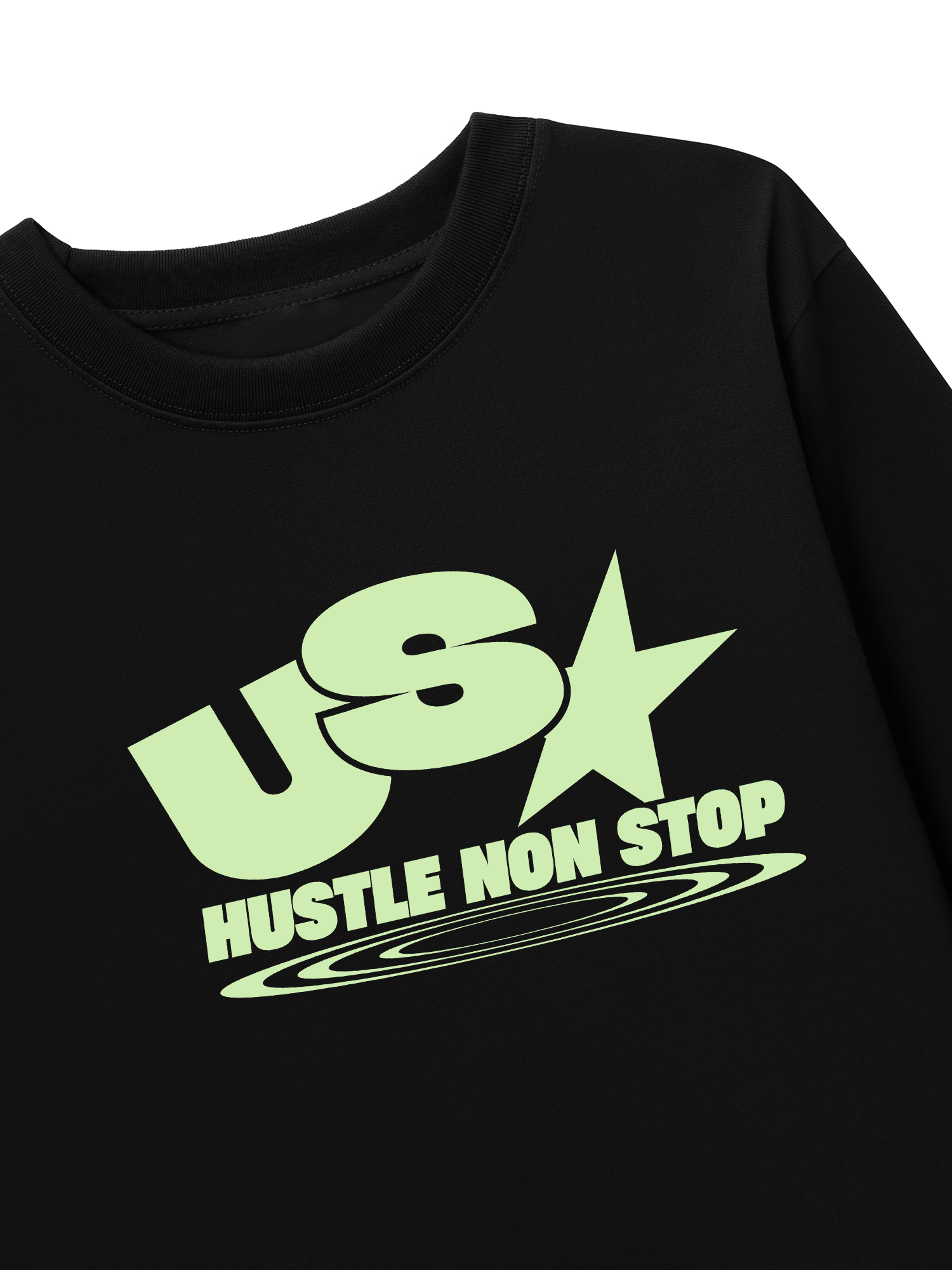 Áo Thun Dài Tay USA Hustle Non Stop