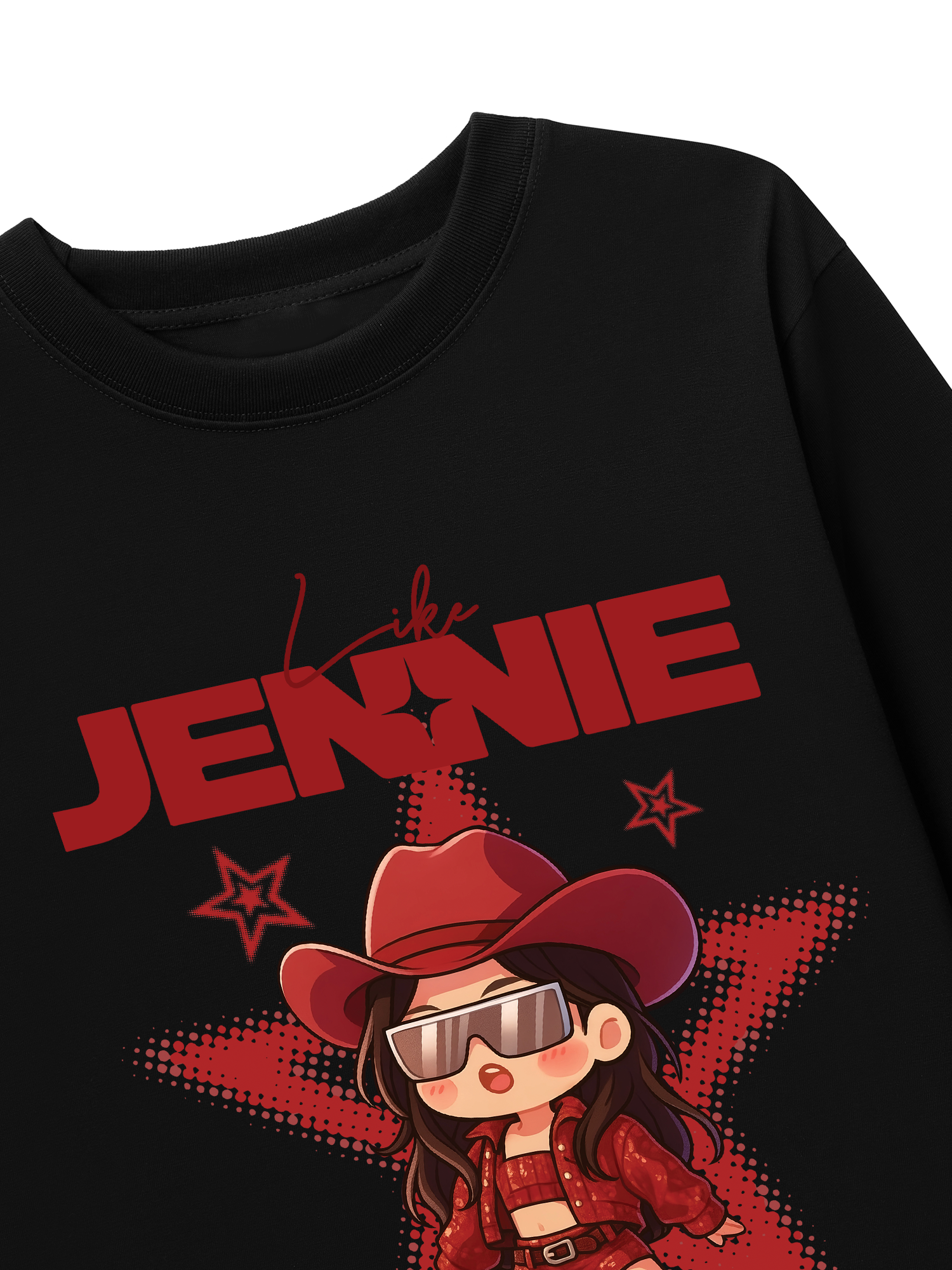 Áo Thun Dài Tay Black Pink Like Jenie