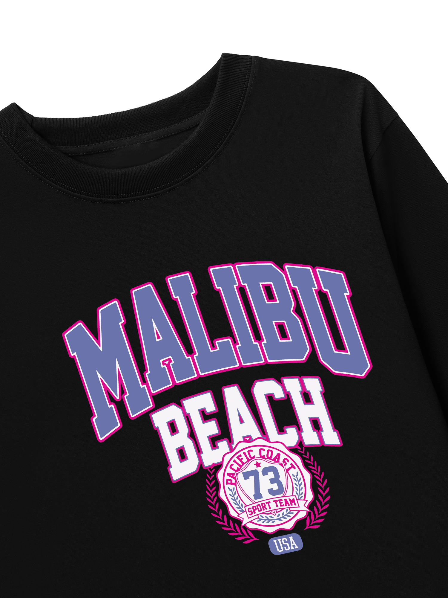 Áo Thun Dài Tay USA Malibu Beach Retro
