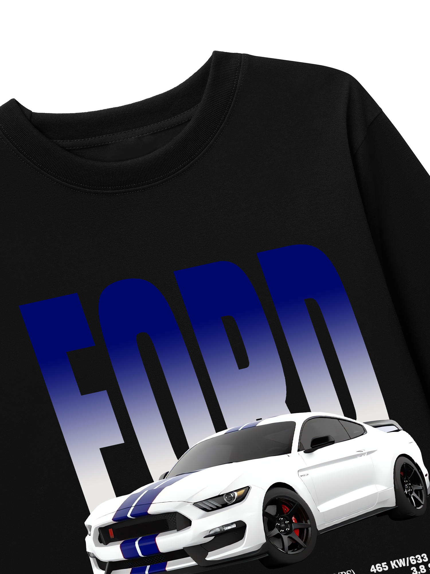 Áo Thun Dài Tay Ford GT 350 White Blue