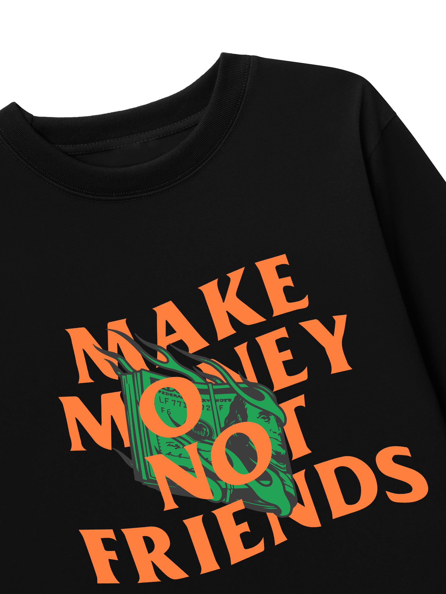 Áo Thun Dài Tay Money Make Money Not Friends