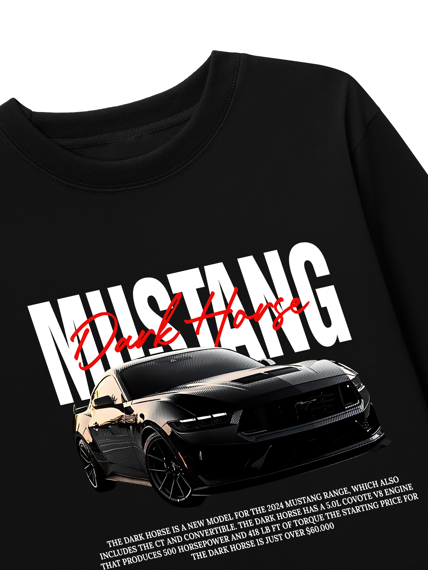 Áo Thun Dài Tay Ford Mustang Dark Horse