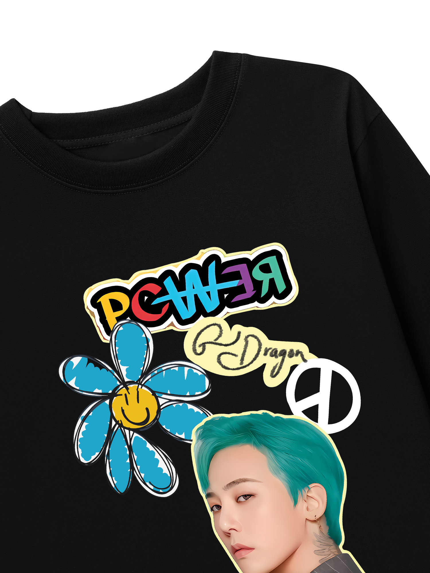 Áo Thun Dài Tay Idol Gradon Power BLue