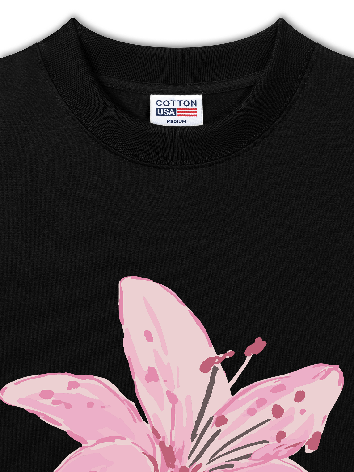 Áo Thun Relaxed Fit Pink Lily
