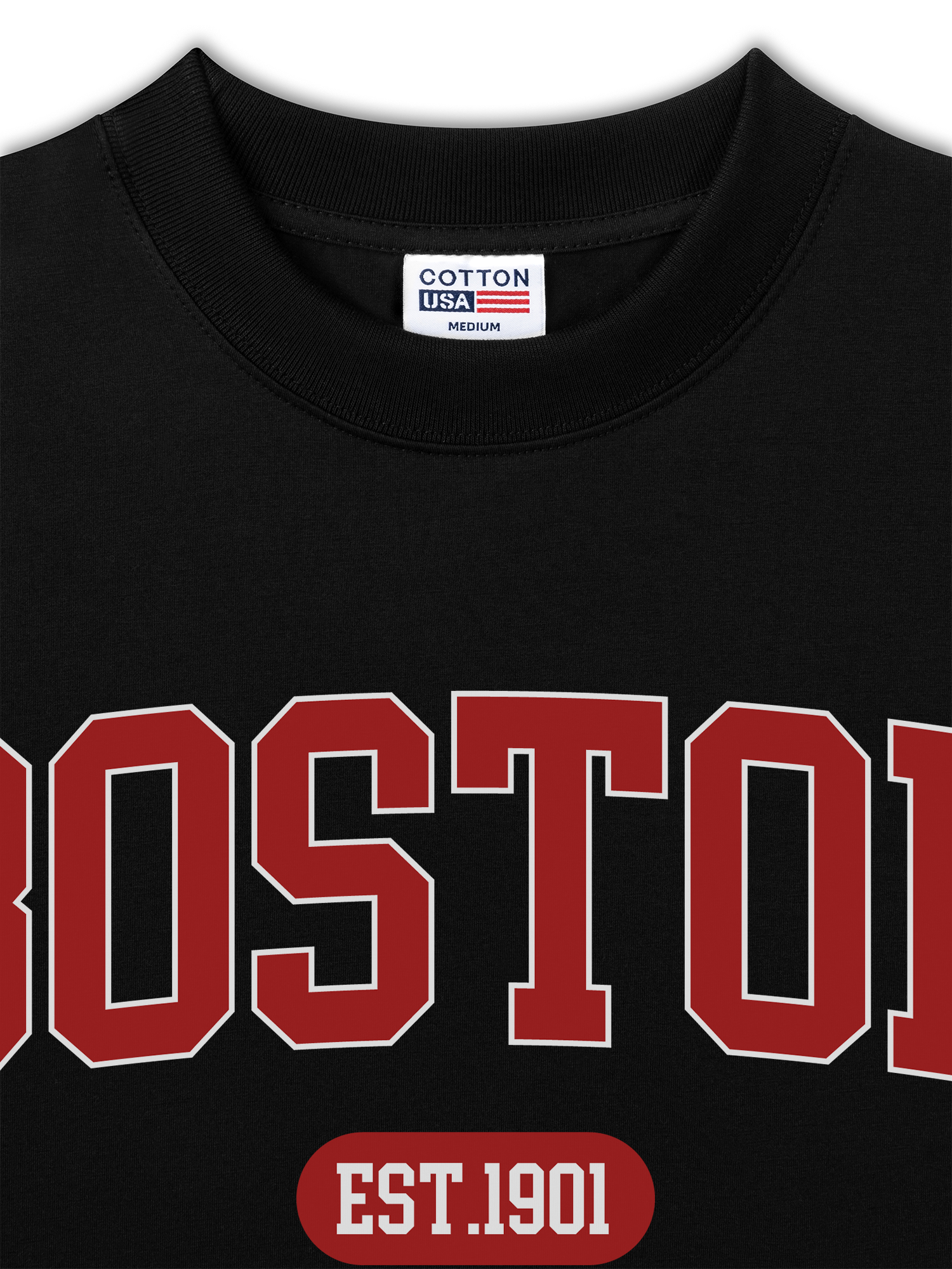 Áo Thun Relaxed Fit Baseball Collage Boston