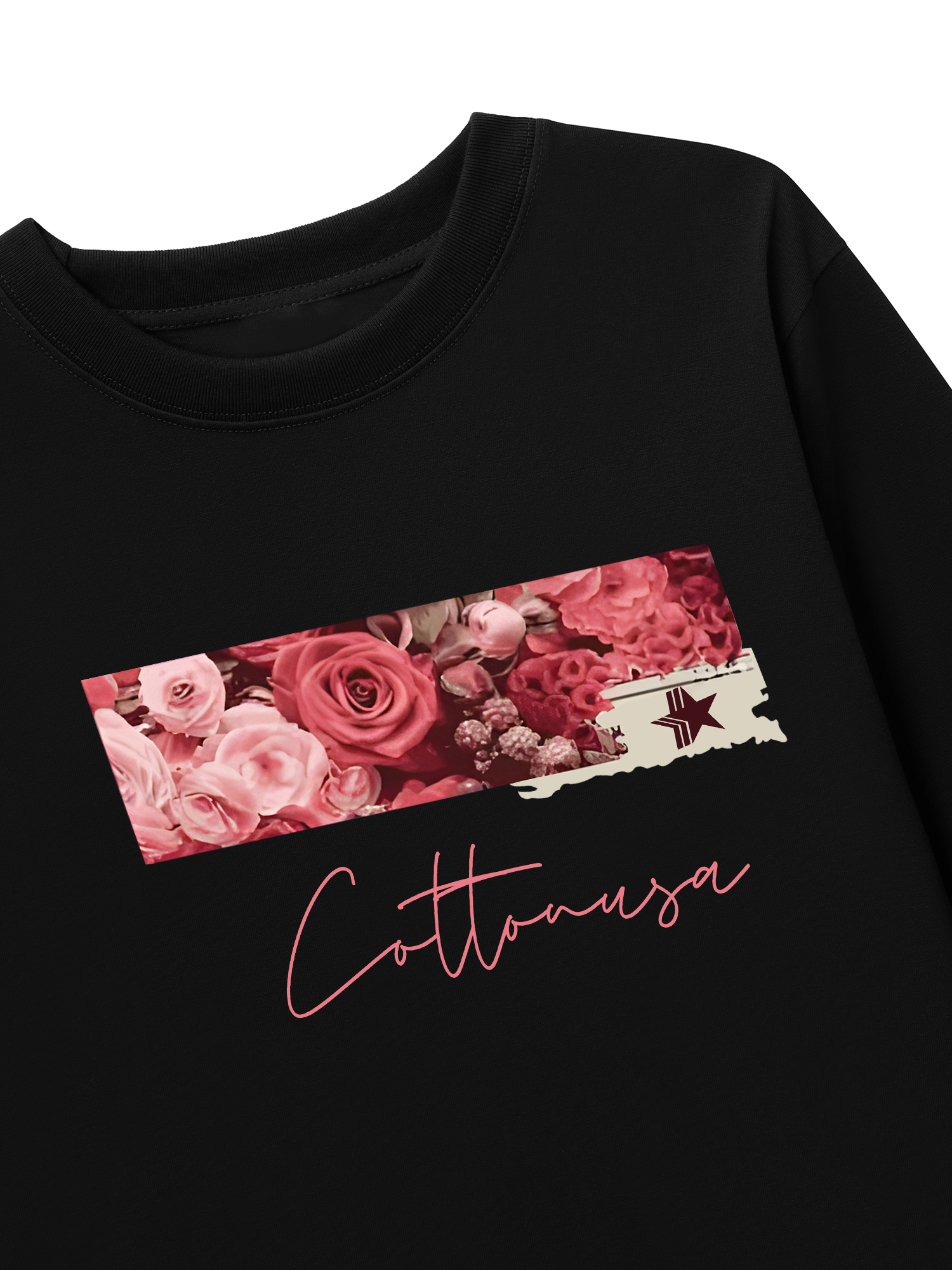 Áo Thun Dài Tay Trending Floral Cotton Usa