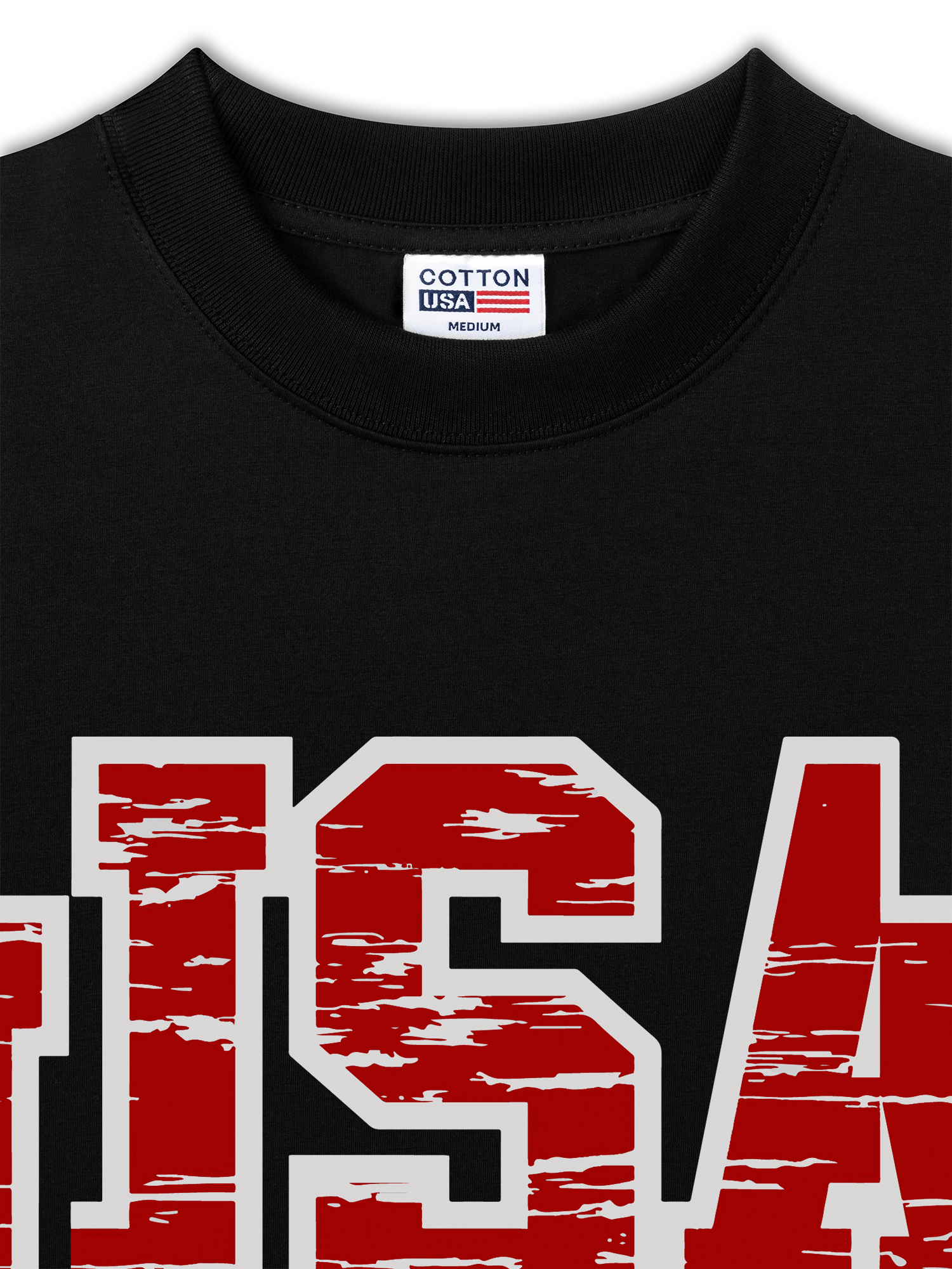 Áo Thun Relaxed Fit USA Scratched Typo