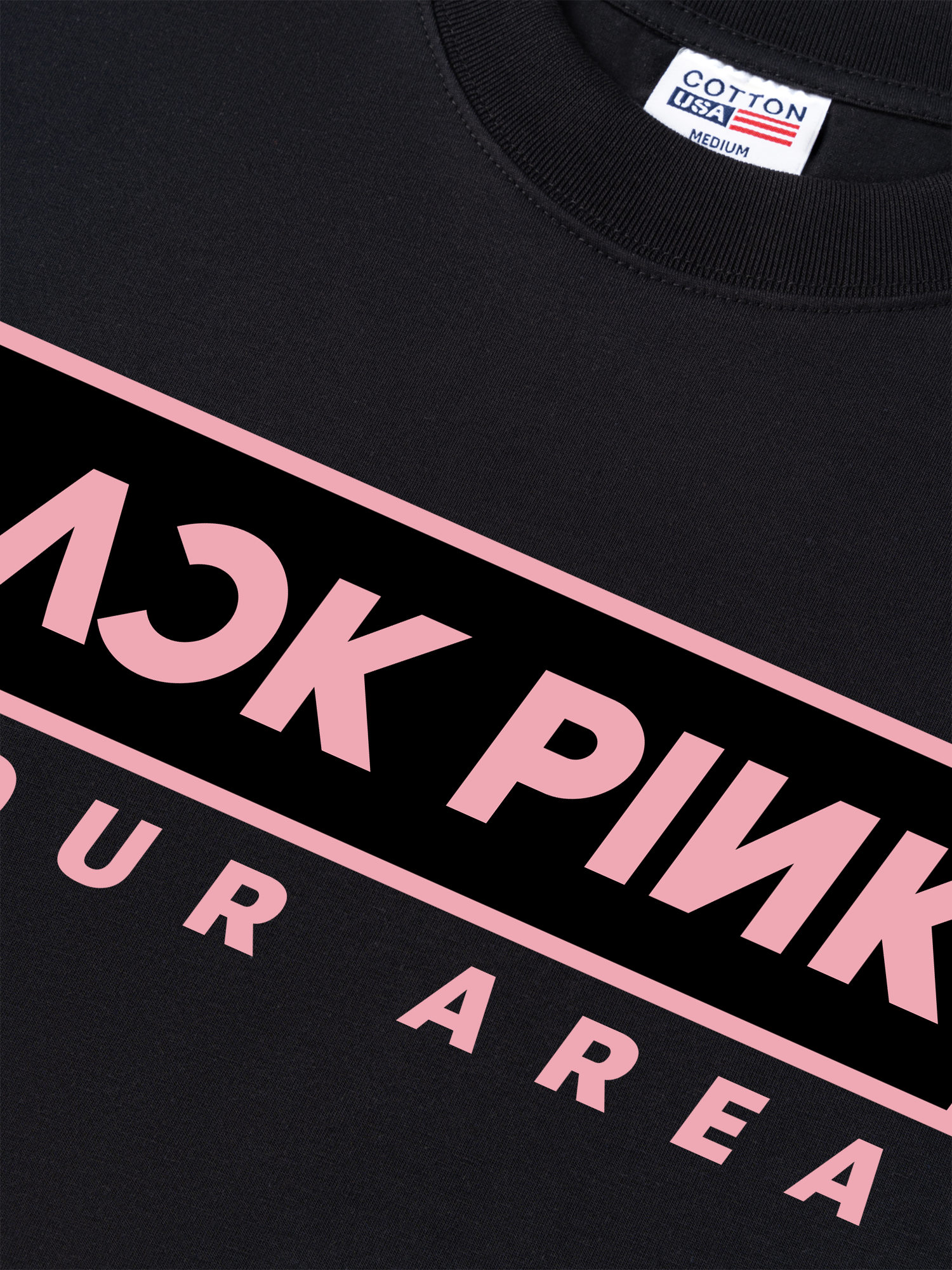 Áo Thun Relaxed Fit Idols Black Pink Rosé