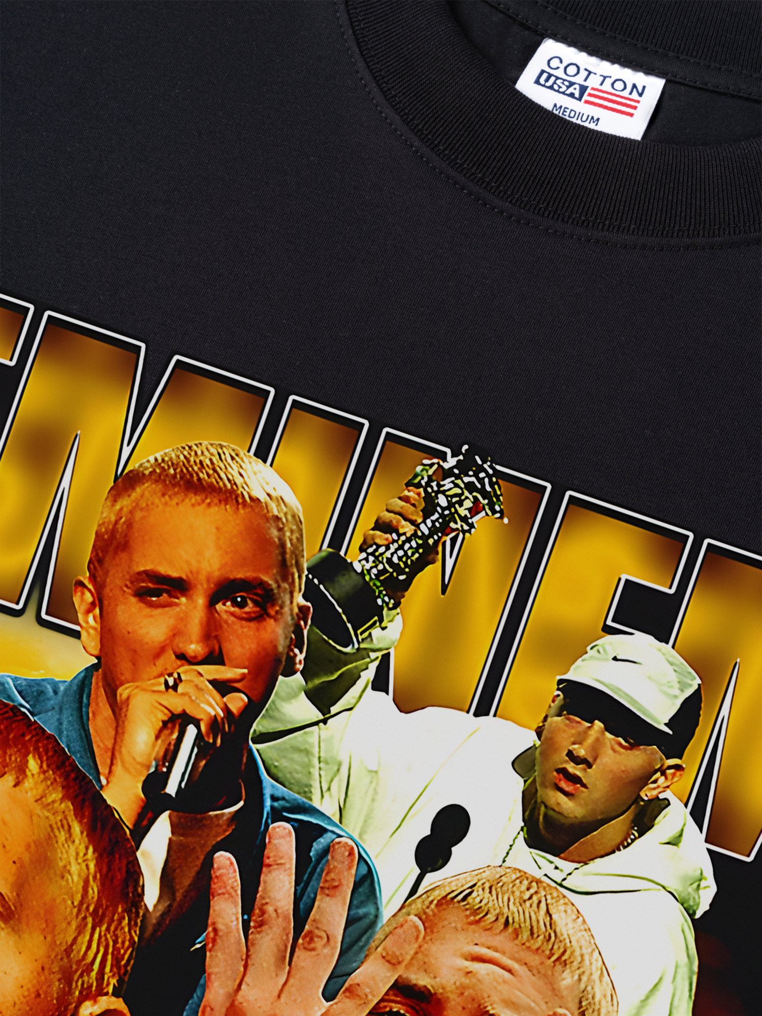 Áo Thun Relaxed Fit Rapper Eminem Vintage Style Essential